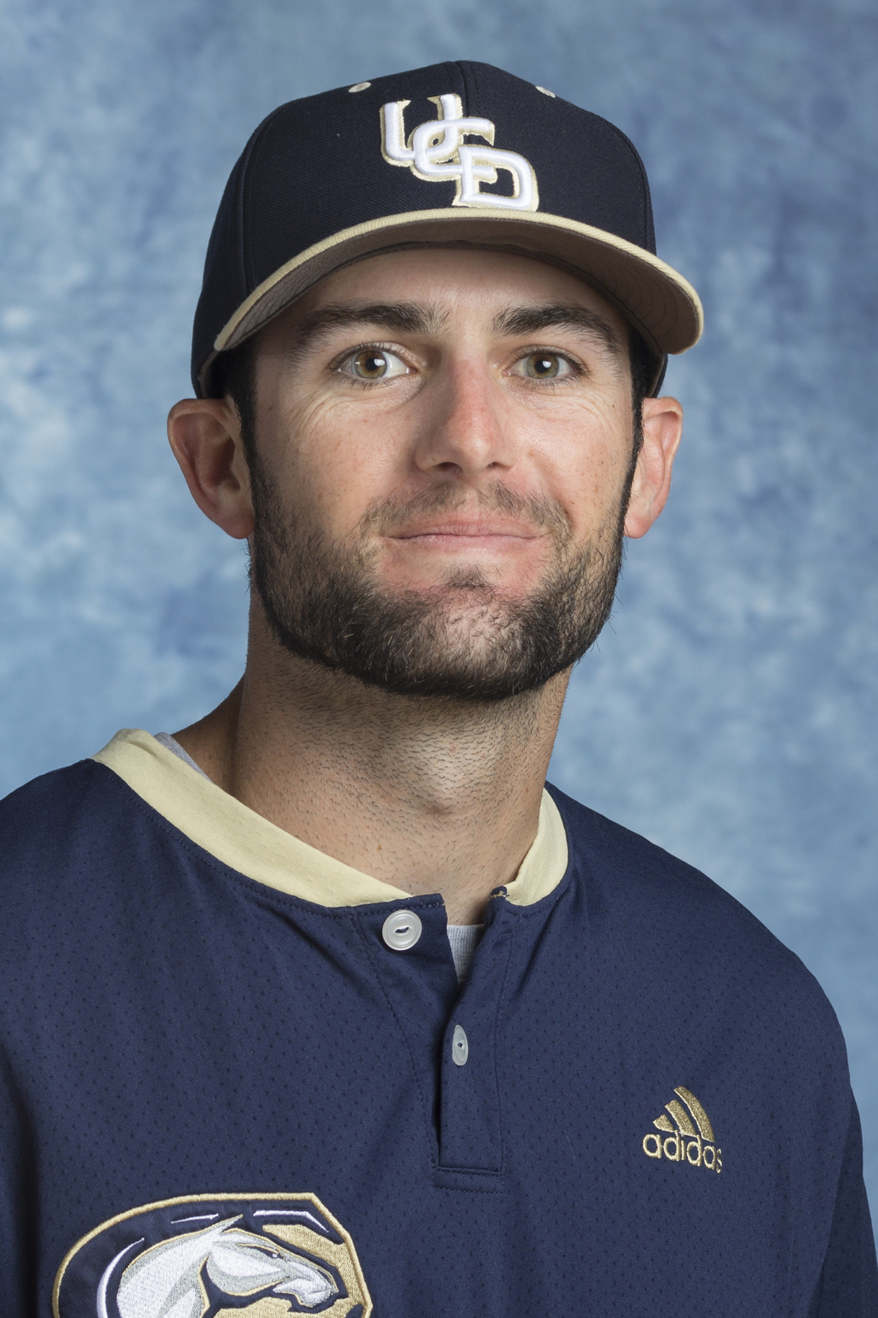 Assistant coach Ben Cordy 2018 baseball head shot. Feb. 7, 2018. Photo by Mark Honbo