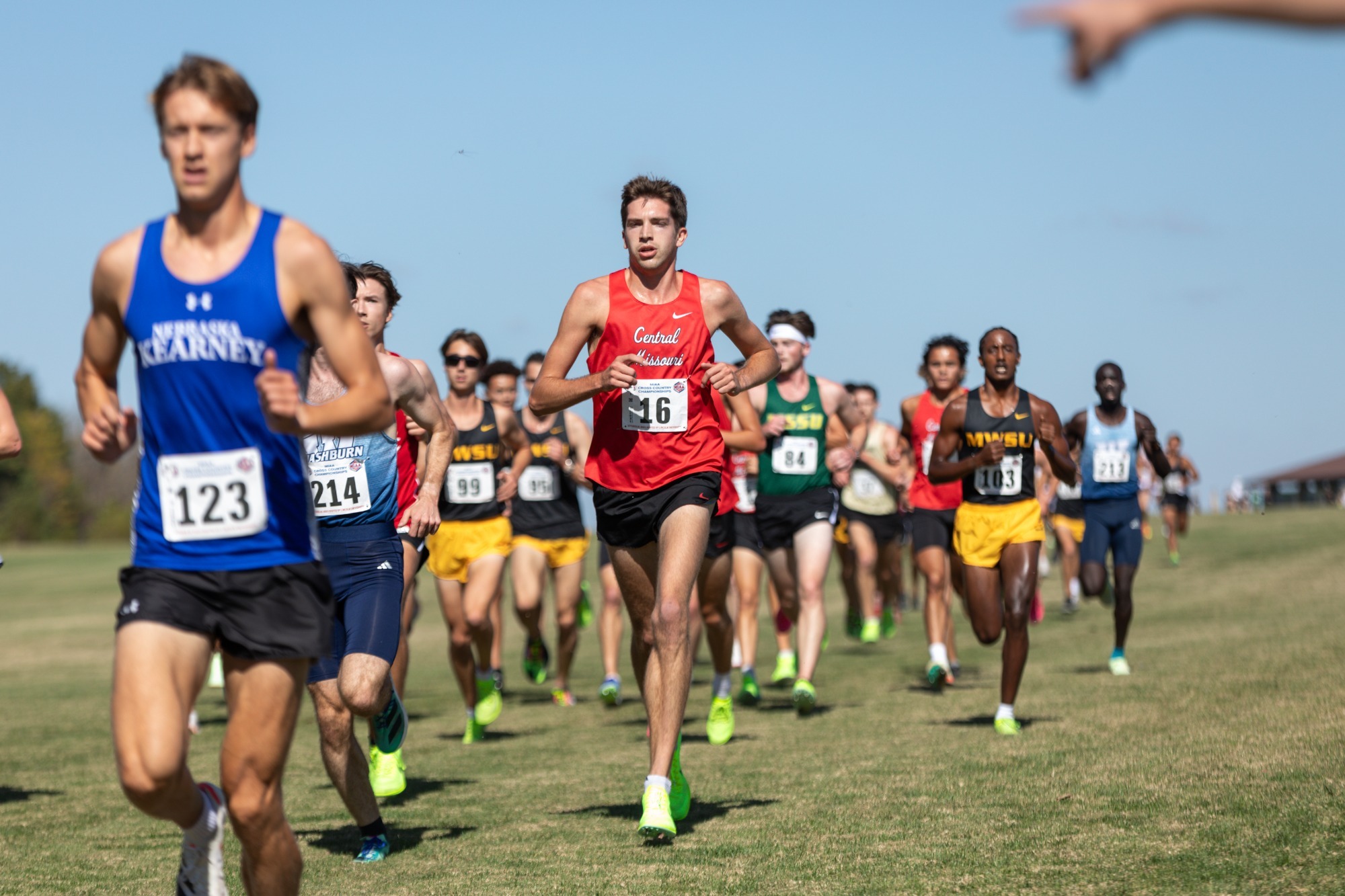 Palmer running at 2023 MIAA XC Championships