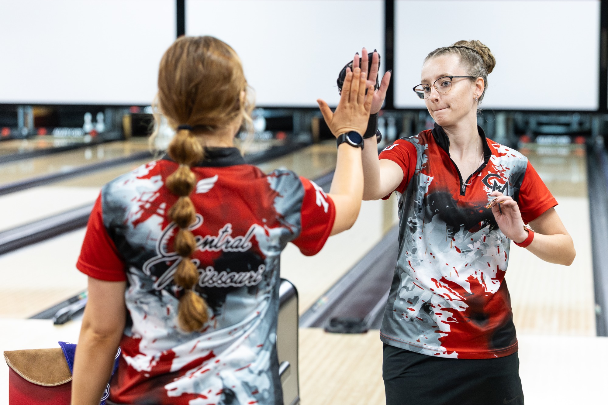 The UCM Jennies Bowling team faced the Western Illinois Leathernecks in a college bowling match at Alley Cats on October 5, 2025 in Warrensburg, Missouri.
