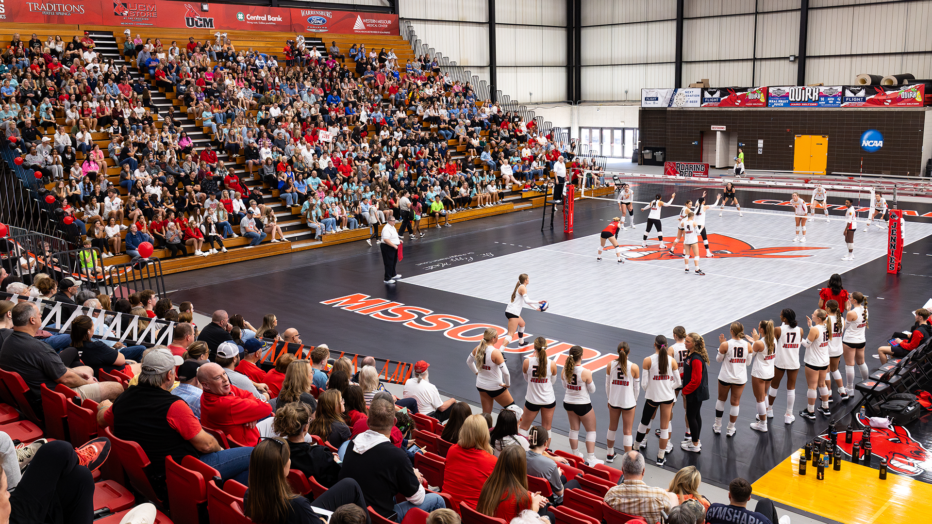 Jennies Volleyball Court vs Pitt State for 2025 Senior Day 
