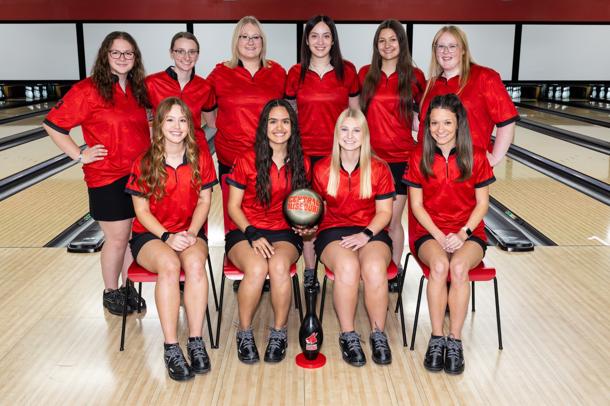 The 2024 UCM Jennies Bowling Team Photo