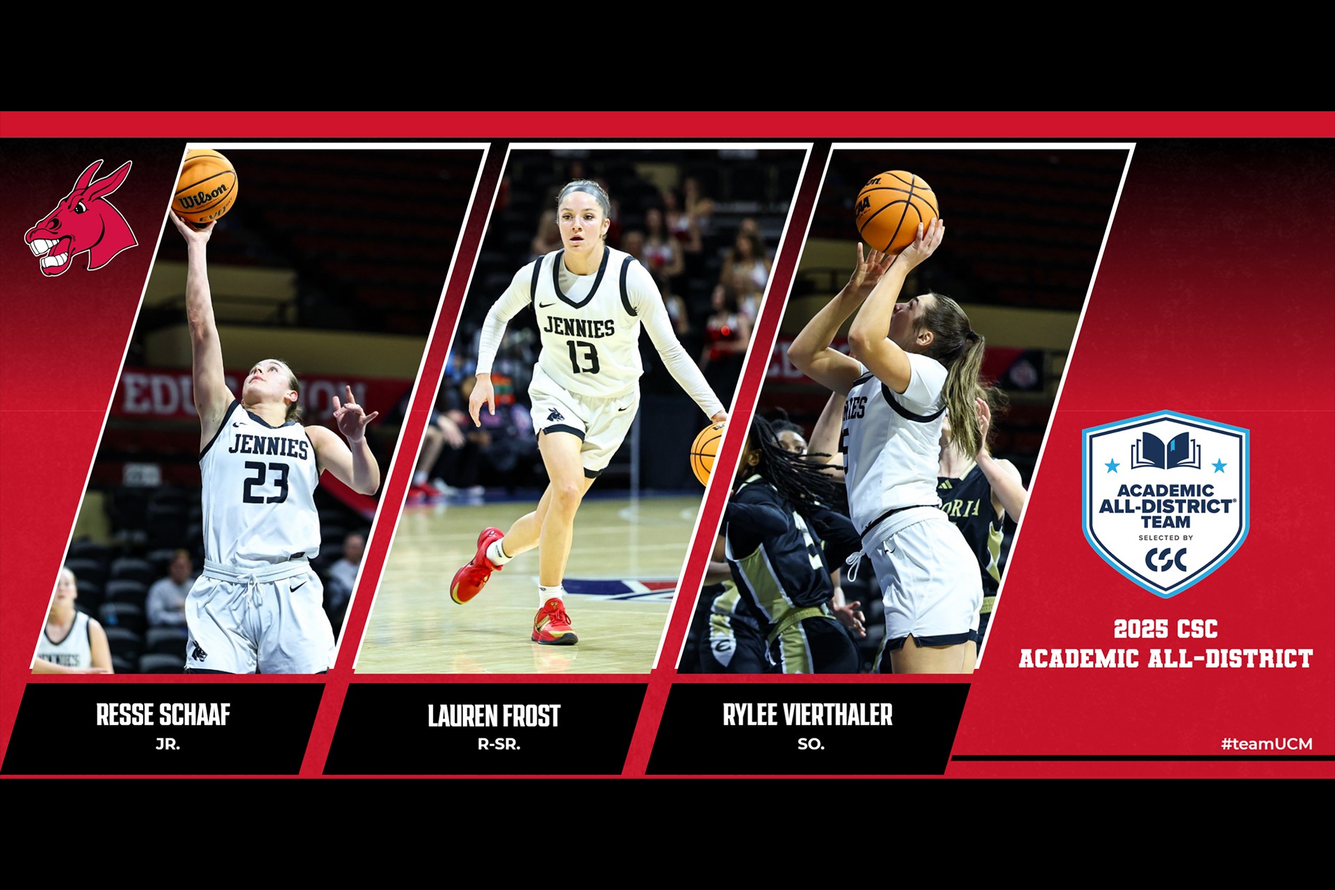 Jennies Basketball 2024-25 Academic All-District