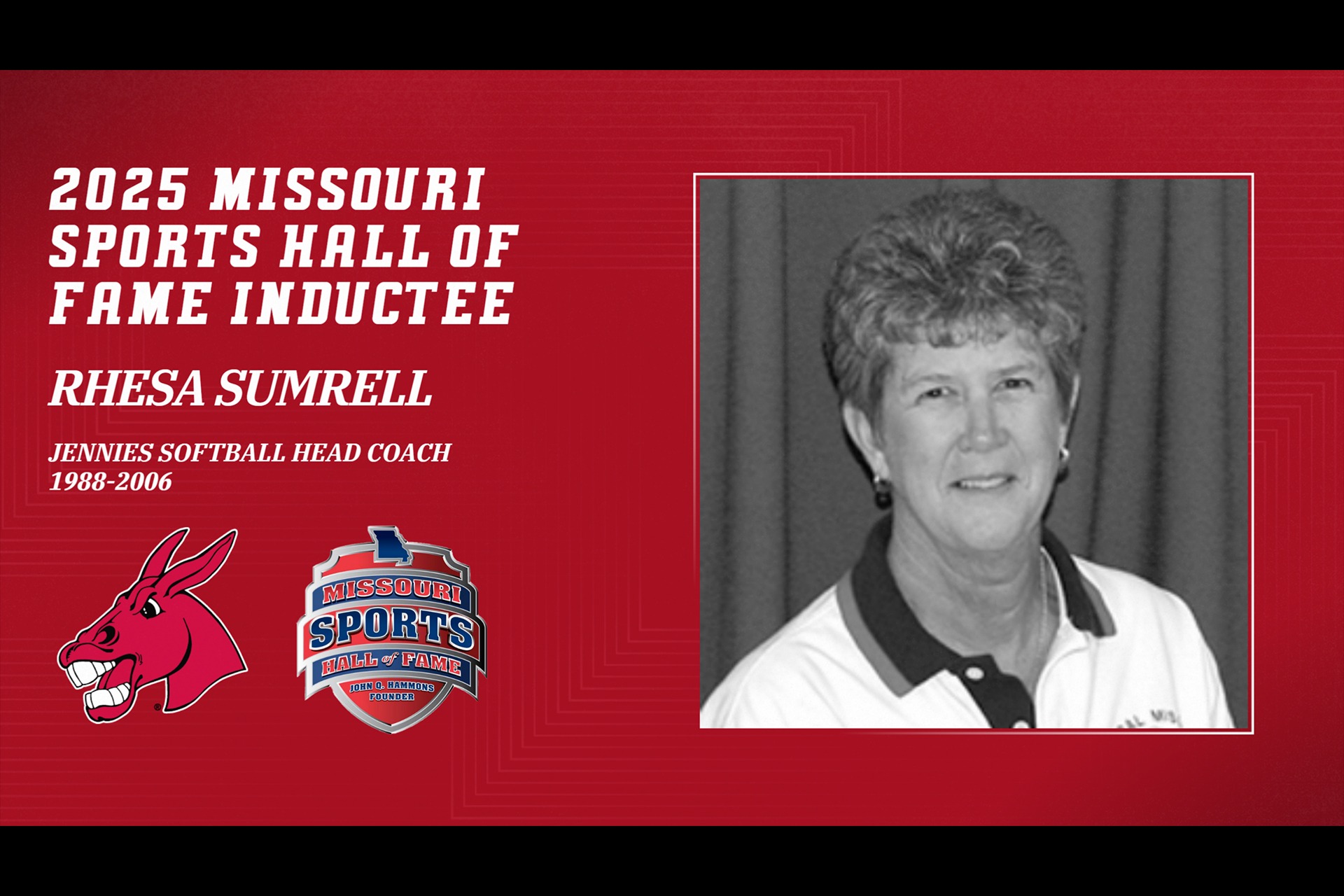 Rhesa Sumrell 2025 Missouri Sports Hall of Fame induction graphic