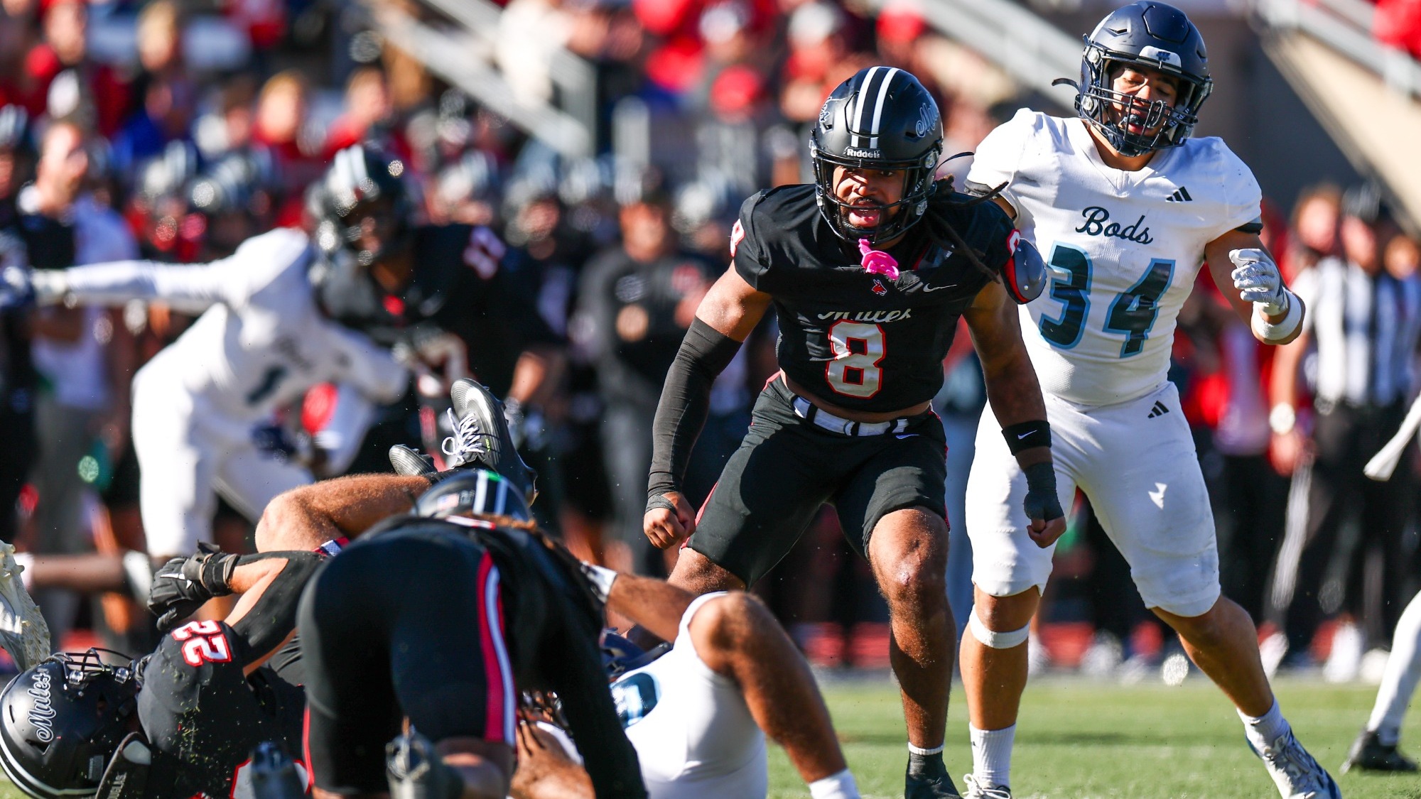 Marcus Williams (8) vs. Washburn on Saturday, October 17, 2026 in Warrensburg, Missouri
