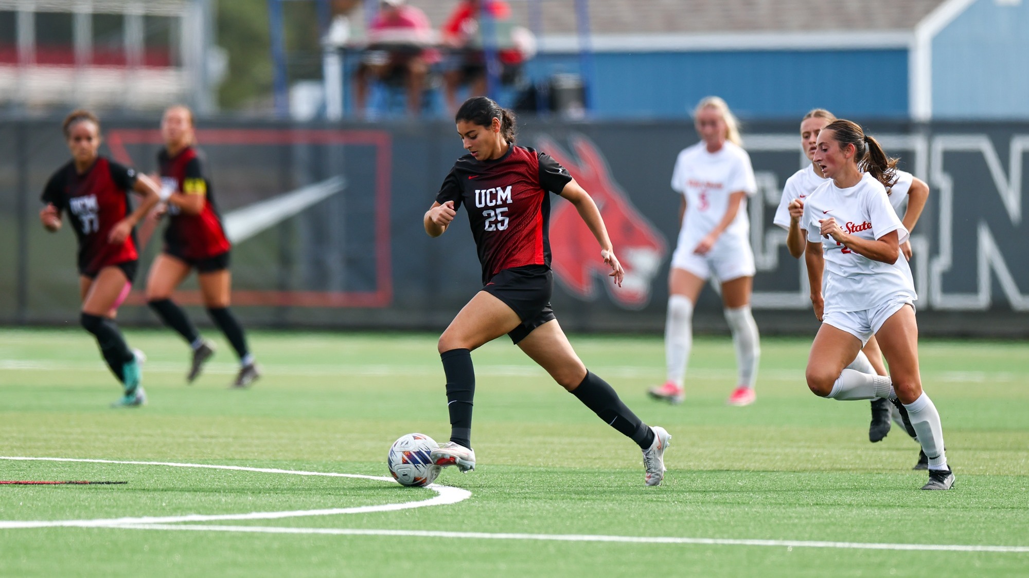 Habiba Lamrani (25) vs. Pittsburg State on October 25, 2026 in Warrensburg, Missouri
