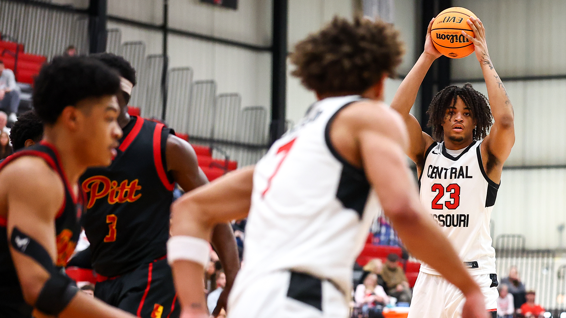 Kyree Polk with ball vs Pittsburg State