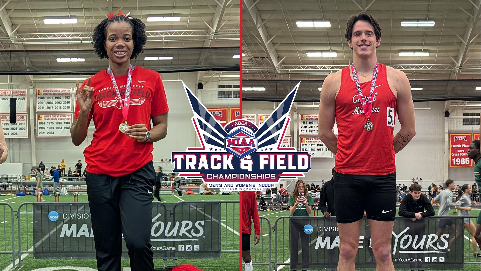 TRACK: Scarlett and Vancauwemberghe MIAA Indoor Champions 2026