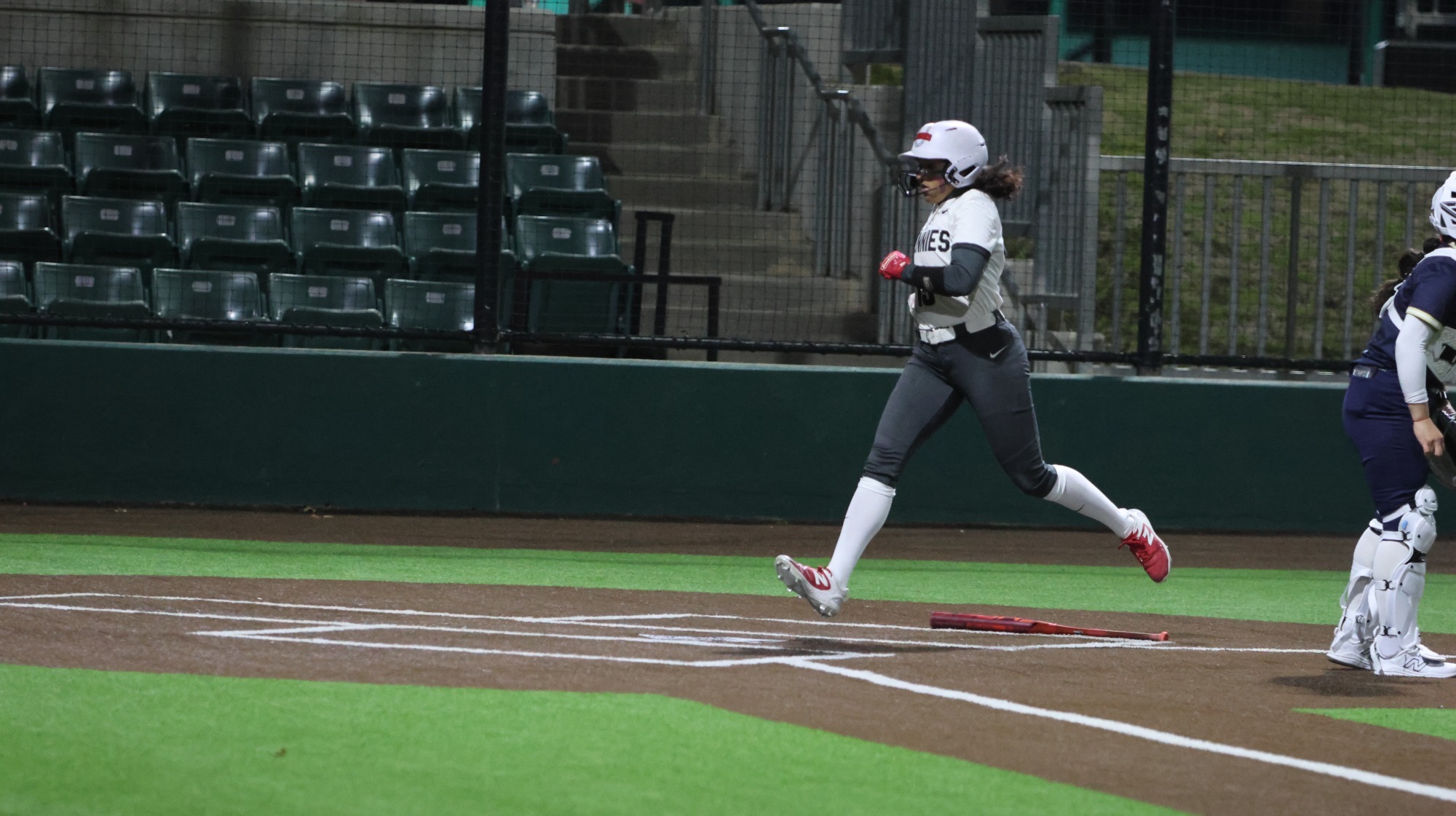 Lexi Blackmon crosses plate at Lonestar College Classic