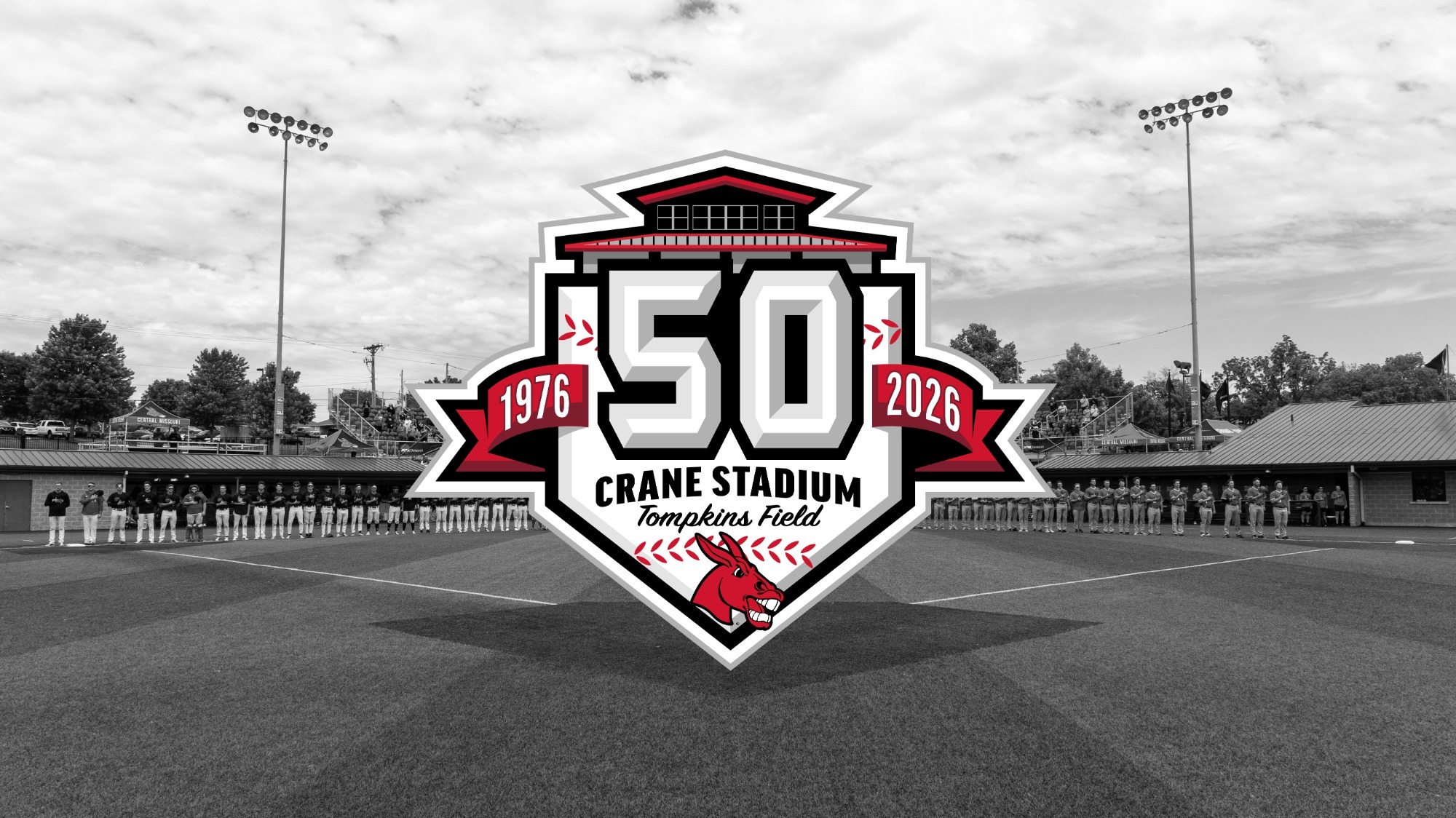 Mules Baseball Crane Stadium 50th Anniversary for web 2026