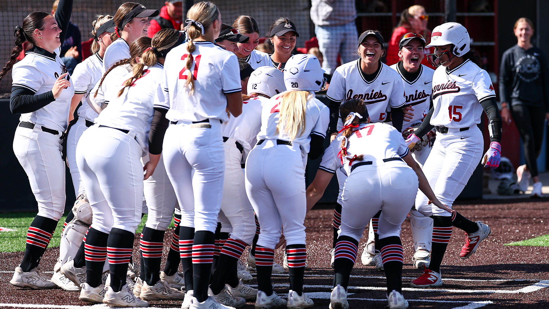 Lexi Blackmon home run celebration vs Fort Hays State 