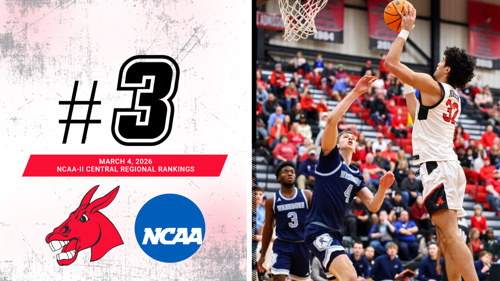 2026 NCAA-II Men's Basketball Central Regional Graphic - March 4