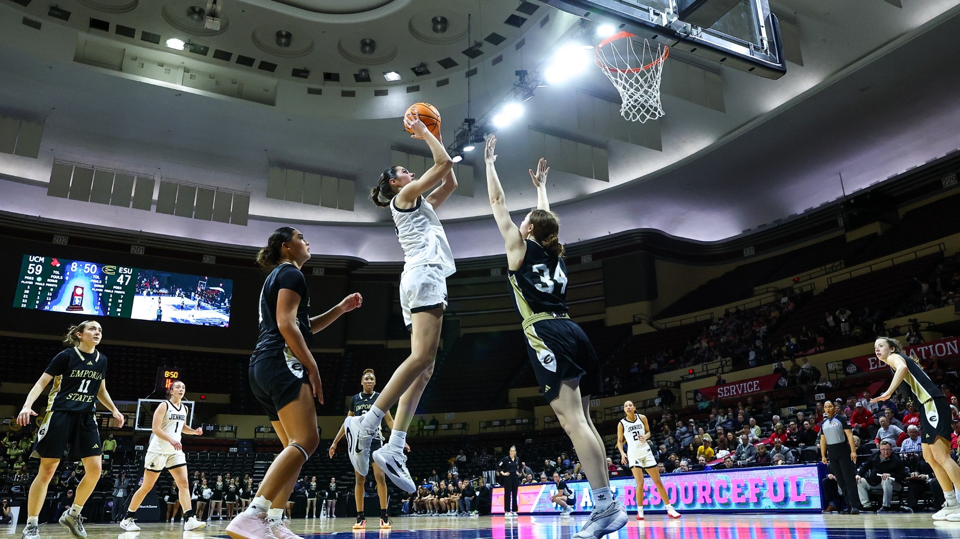 Taylor Weishaar (20) vs. Emporia State MIAA Tournament Quarterfinals