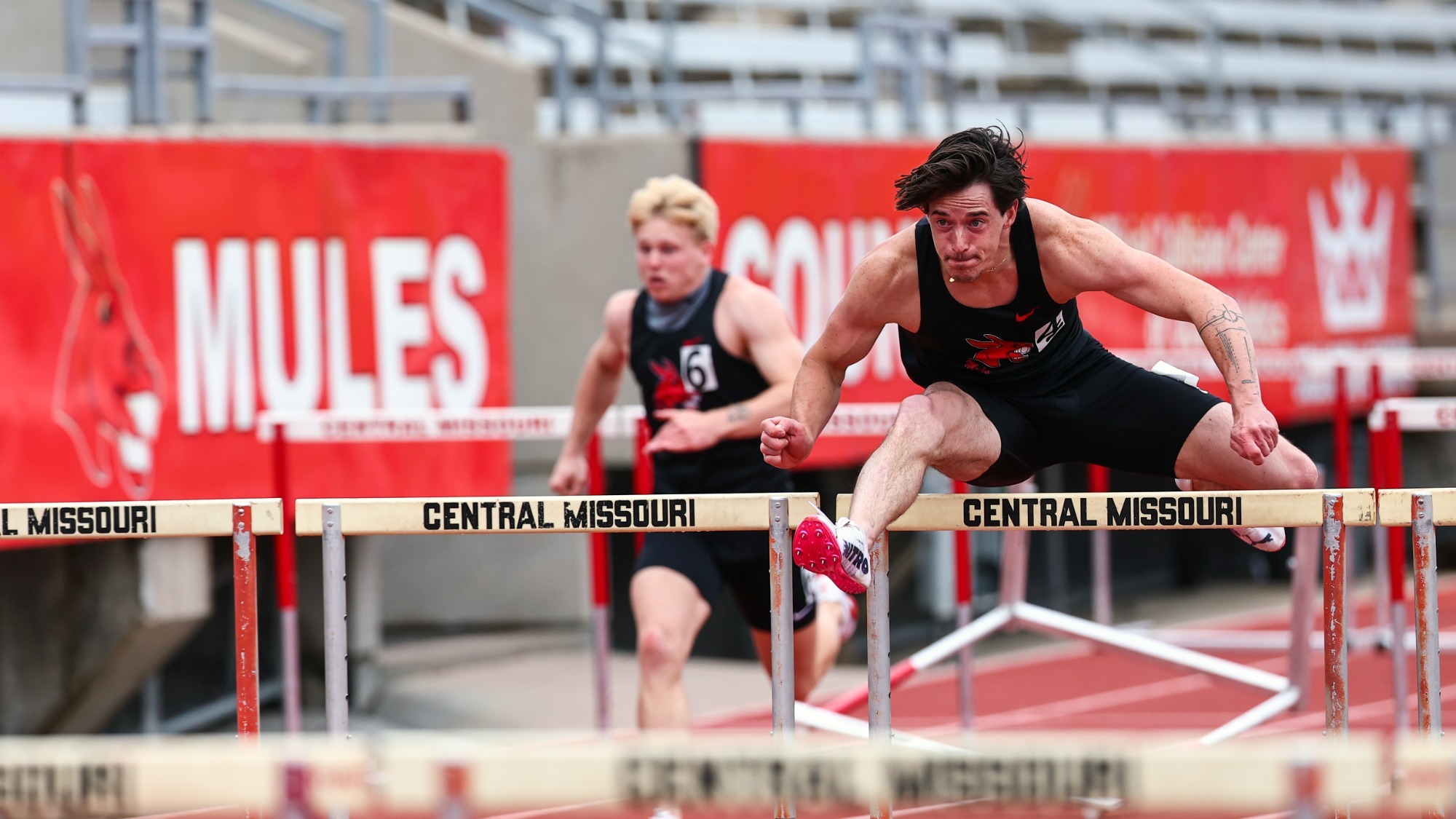 Nolan Vancauwemberghe at the Kip and Kirk Outdoor Mule Relays on Friday, April 10