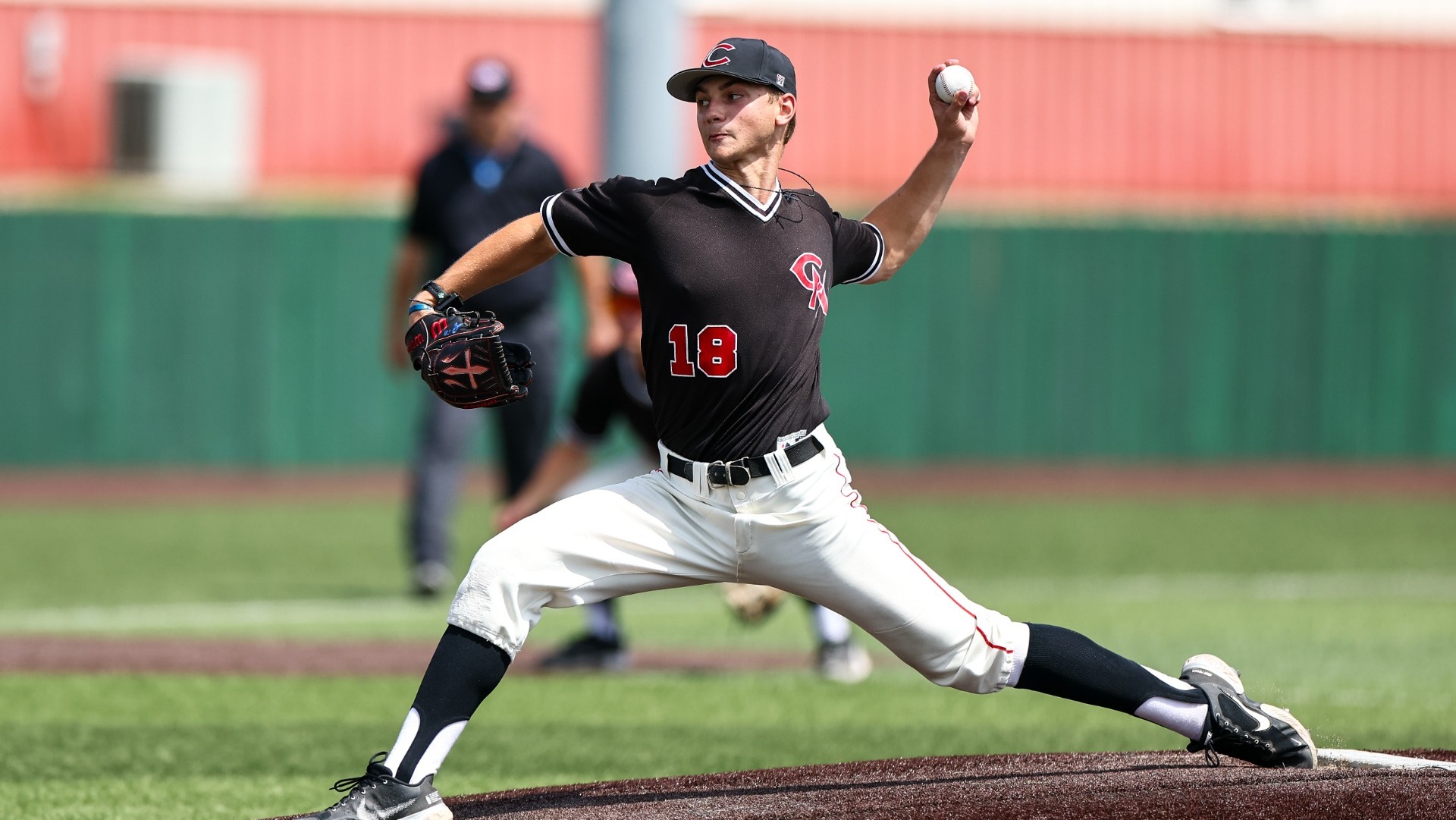 Treyton DesLauriers (18) vs. Northwest Missouri on April 14