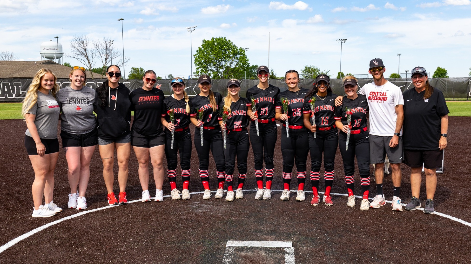 2026 Jennies Softball Seniors with Coaching Staff