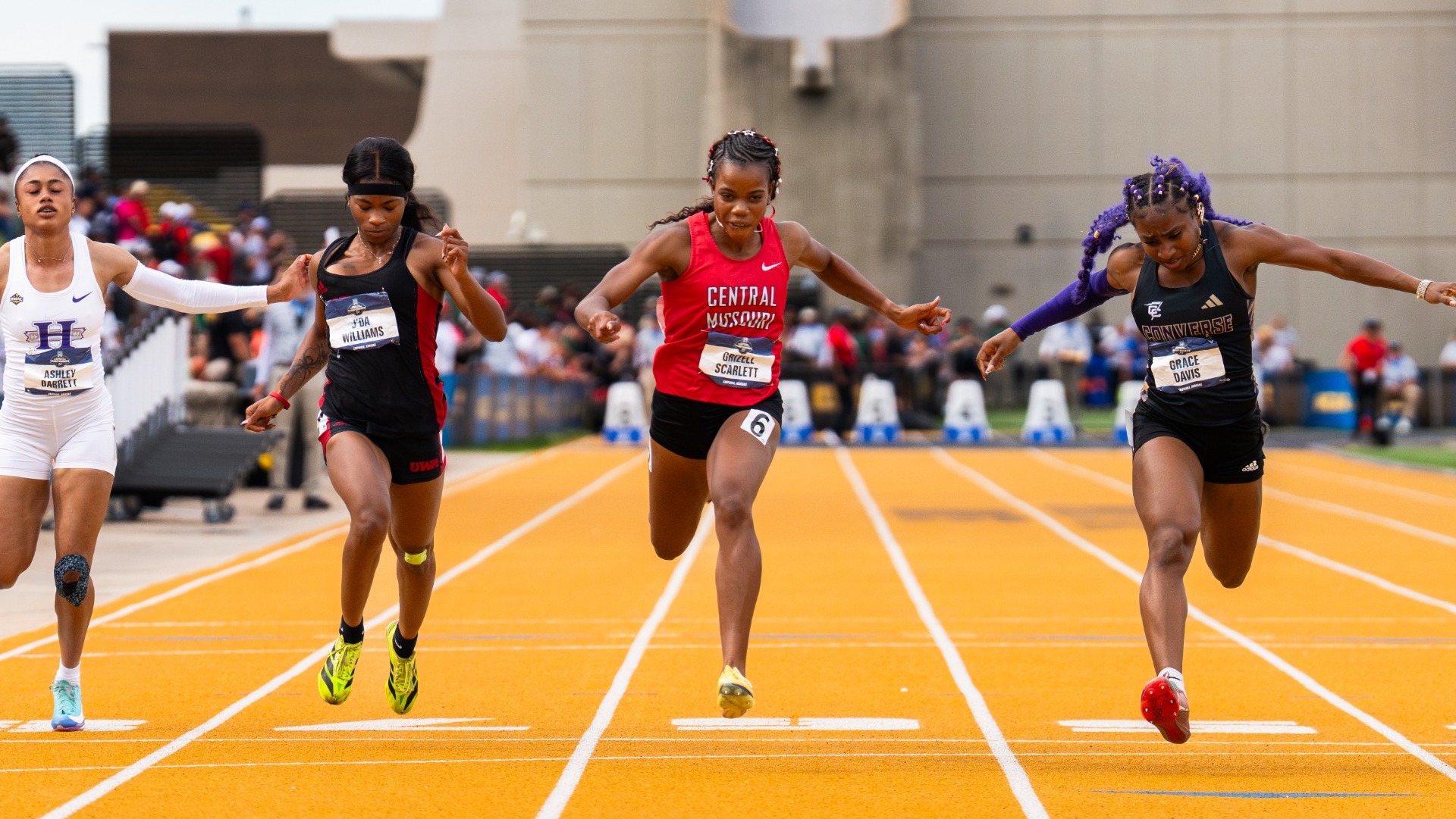 Grizell Scarlett at the 2026 NCAA-II Outdoor Championships on Saturday, May 23, in Emporia, Kansas