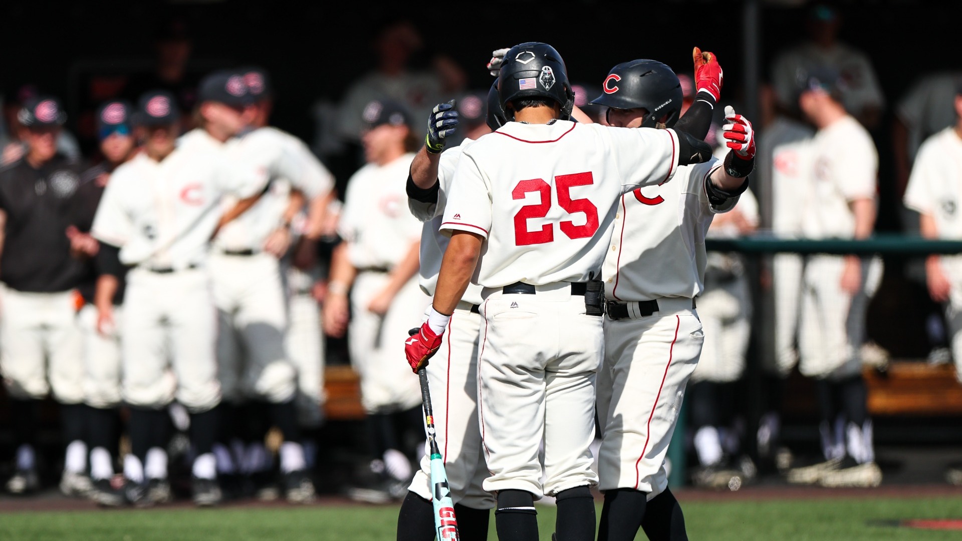 Mules Baseball home run celebration vs. Northwest Missouri State