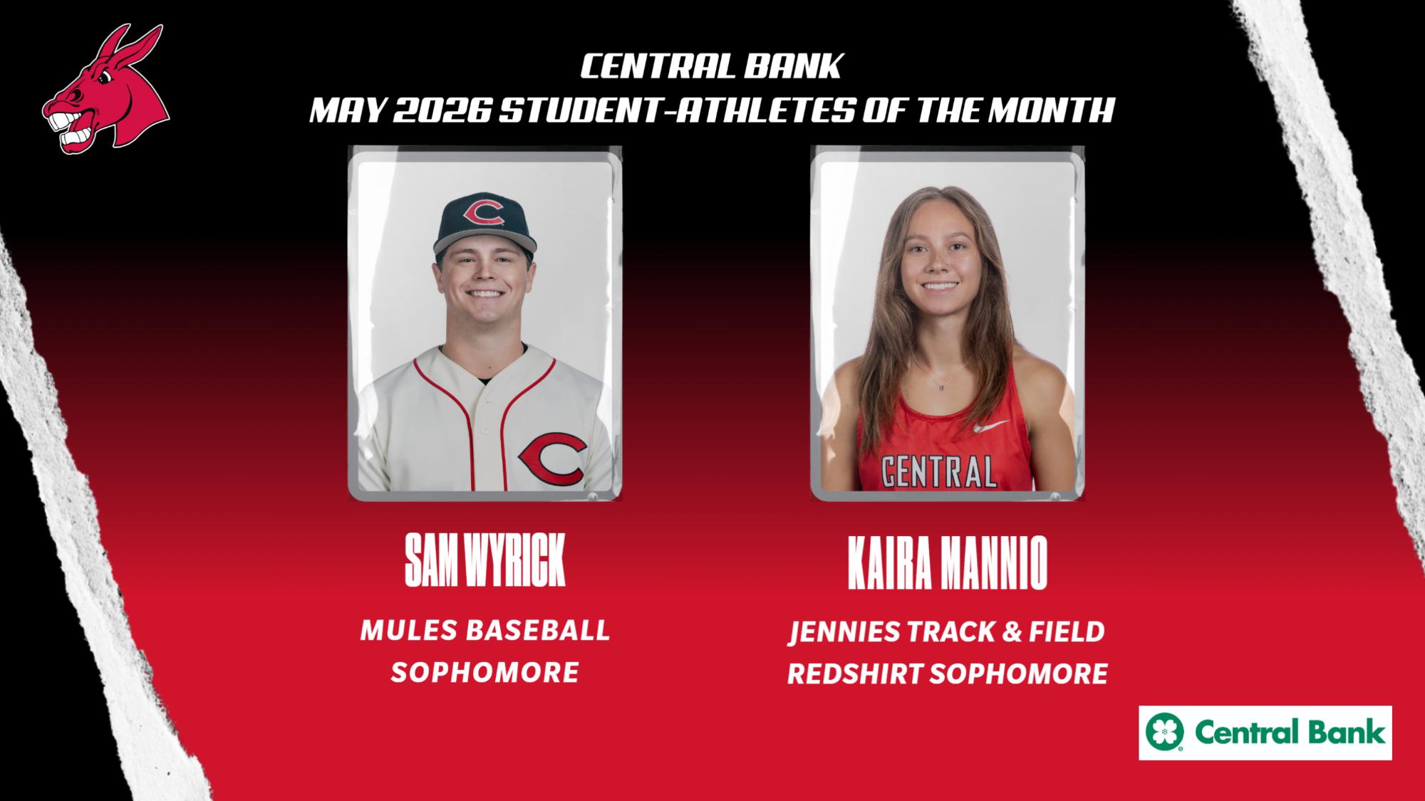 May 2026 Central Bank Student-Athlete of the Month
