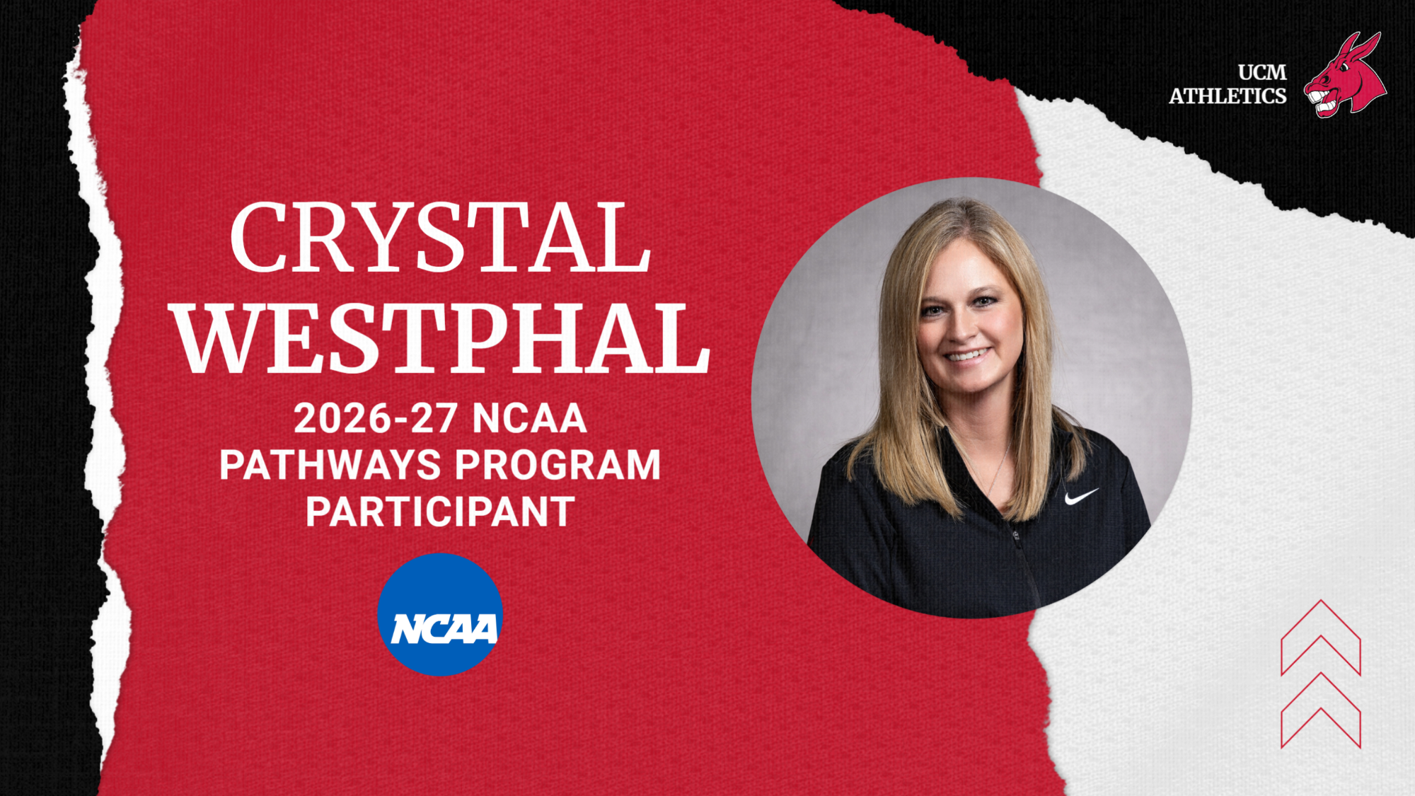 Crystal Westphal 2026-27 NCAA Pathways Program graphic