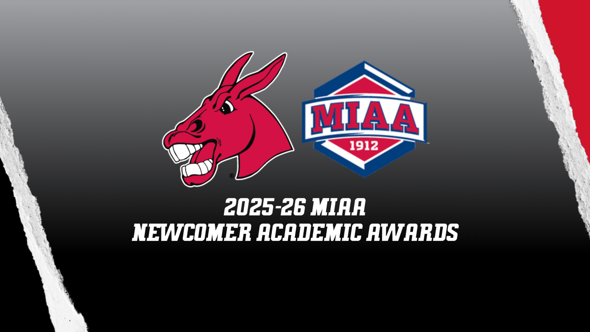 2025-26 MIAA Newcomer Academic Awards graphic