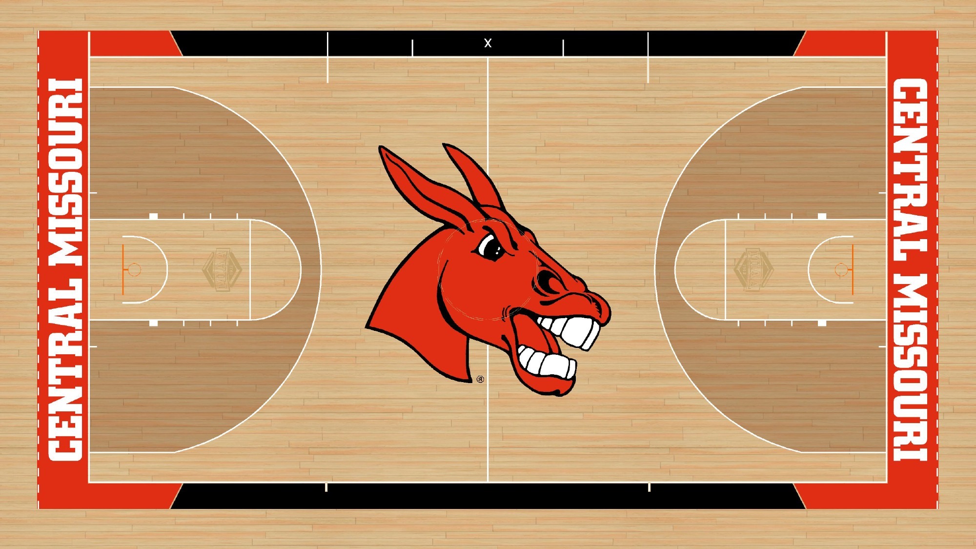 New Jerry M. Hughes Athletics Center Basketball Court Rendering June 2026