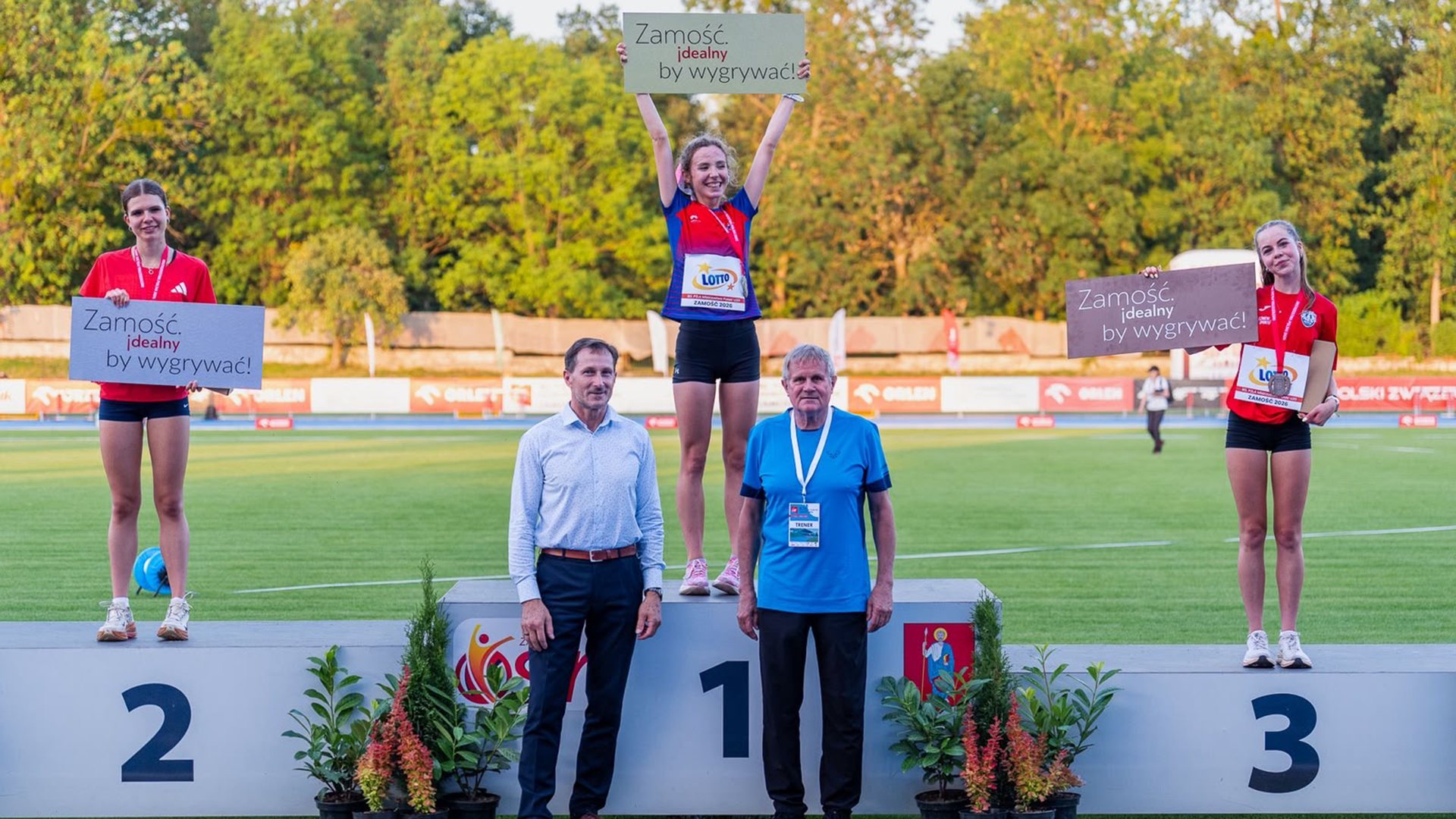 Marianna Bizon on podium at 2026 Polish U20 National Championships 