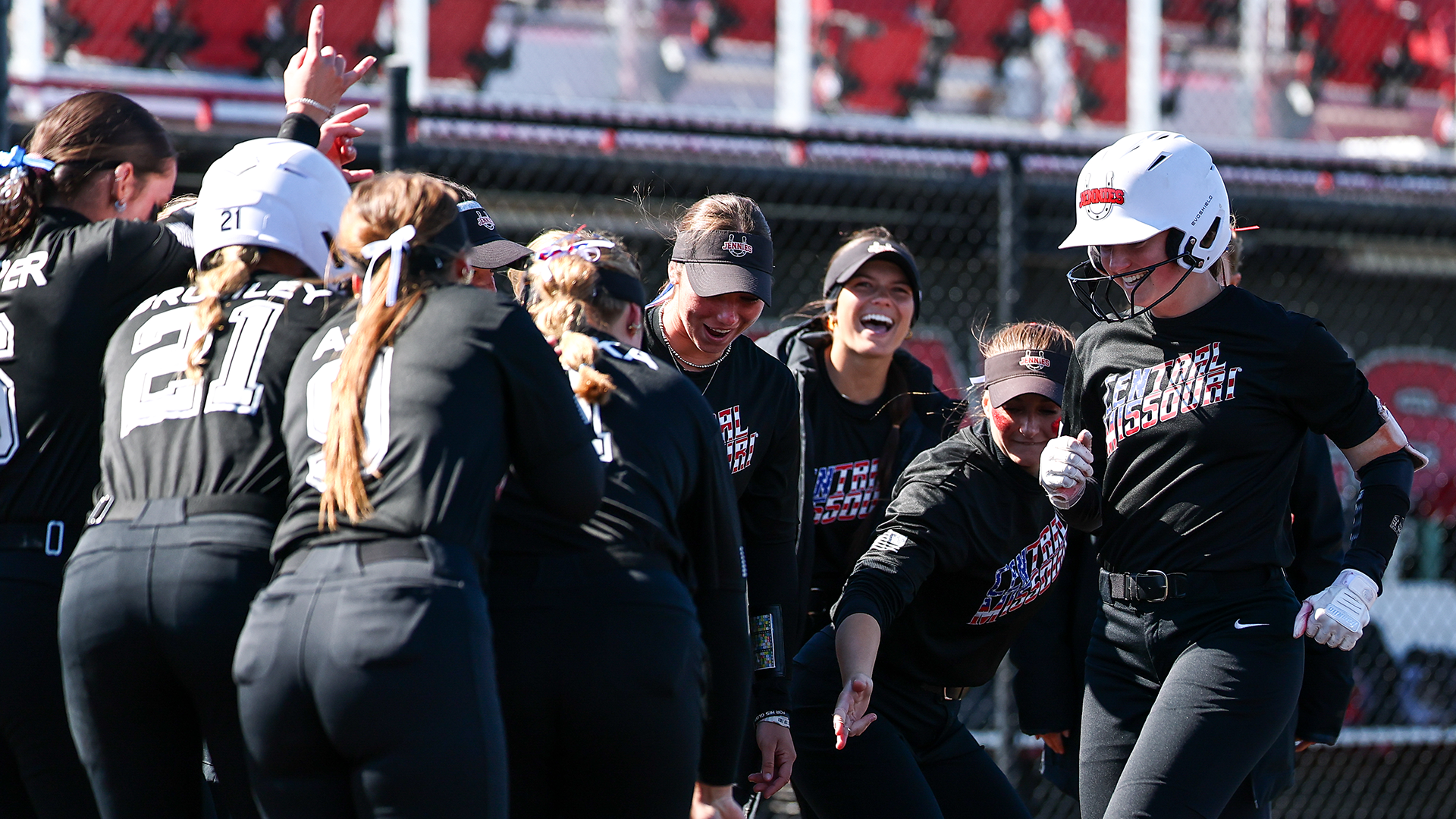 MJ dinger celebration