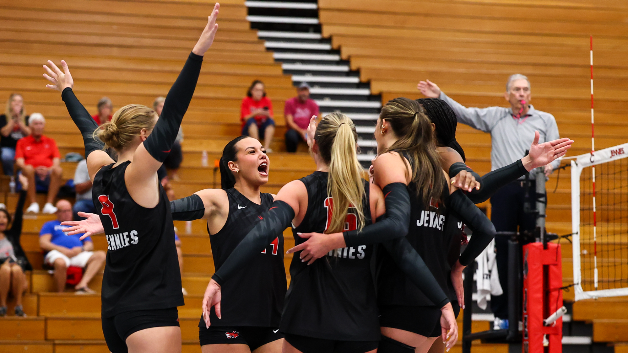 Volleyball point celebration vs Park