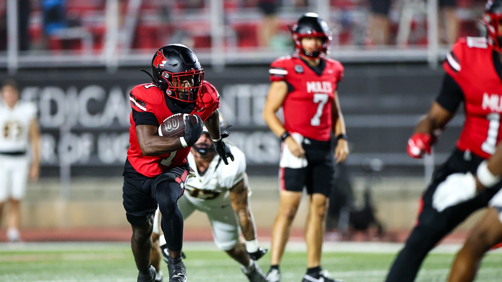 Running Back Tank Young (1) vs. MoWest on September 3, 2026 in Warrensburg, Missouri