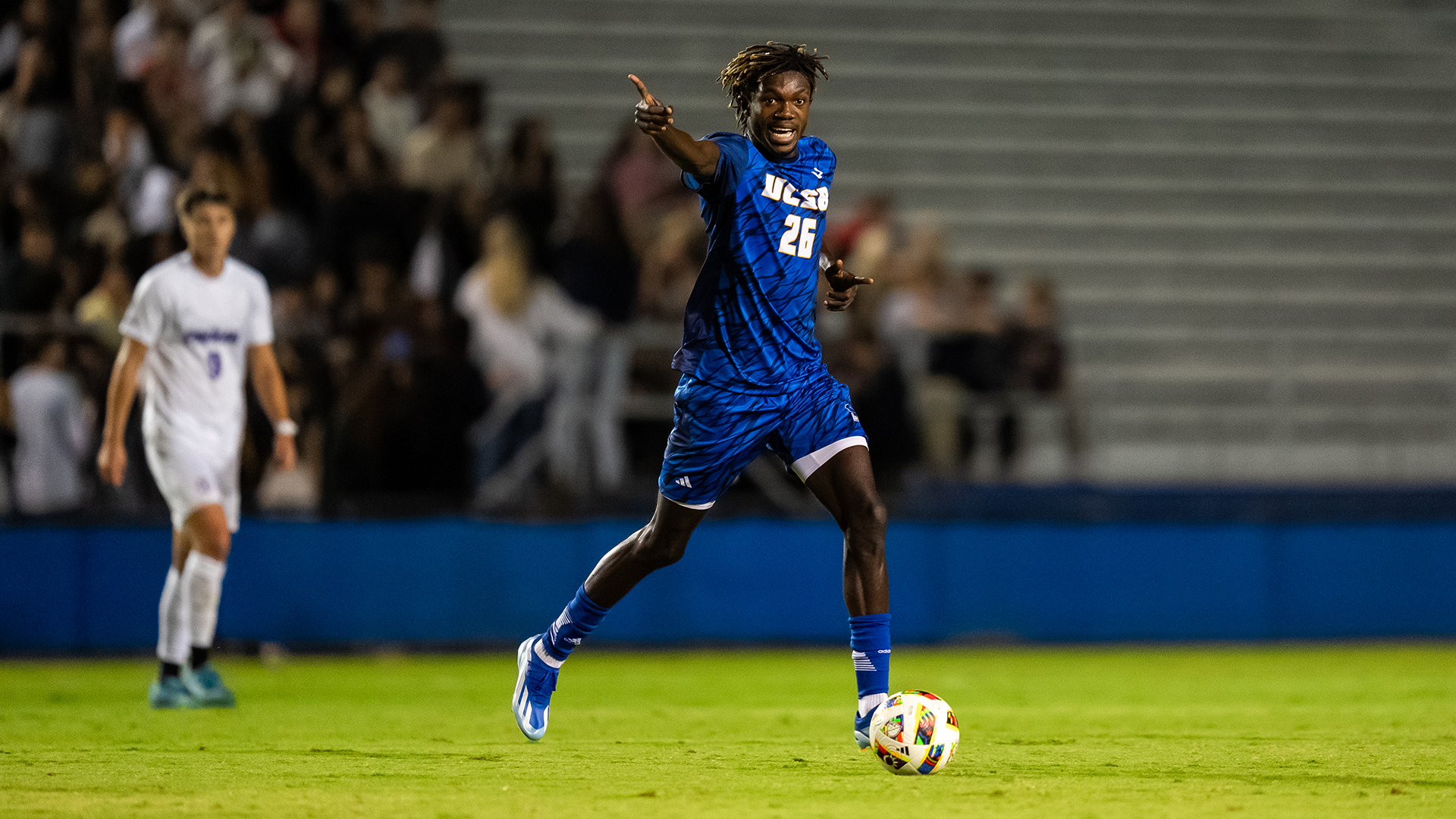 Manu Duah on the ball vs. Portland