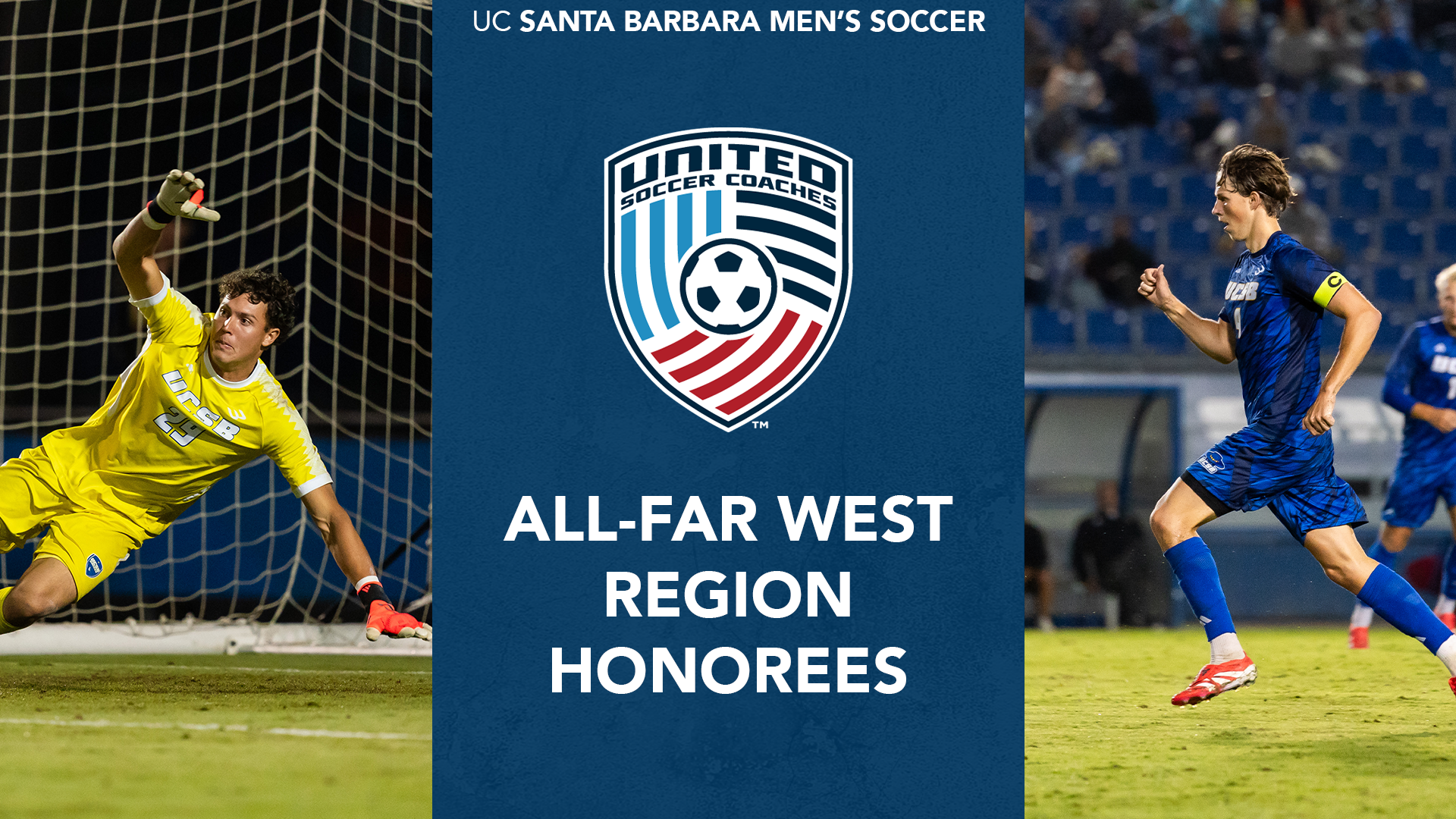 UC Santa Barbara Men's Soccer United Soccer Coaches All-Far West Region Honorees