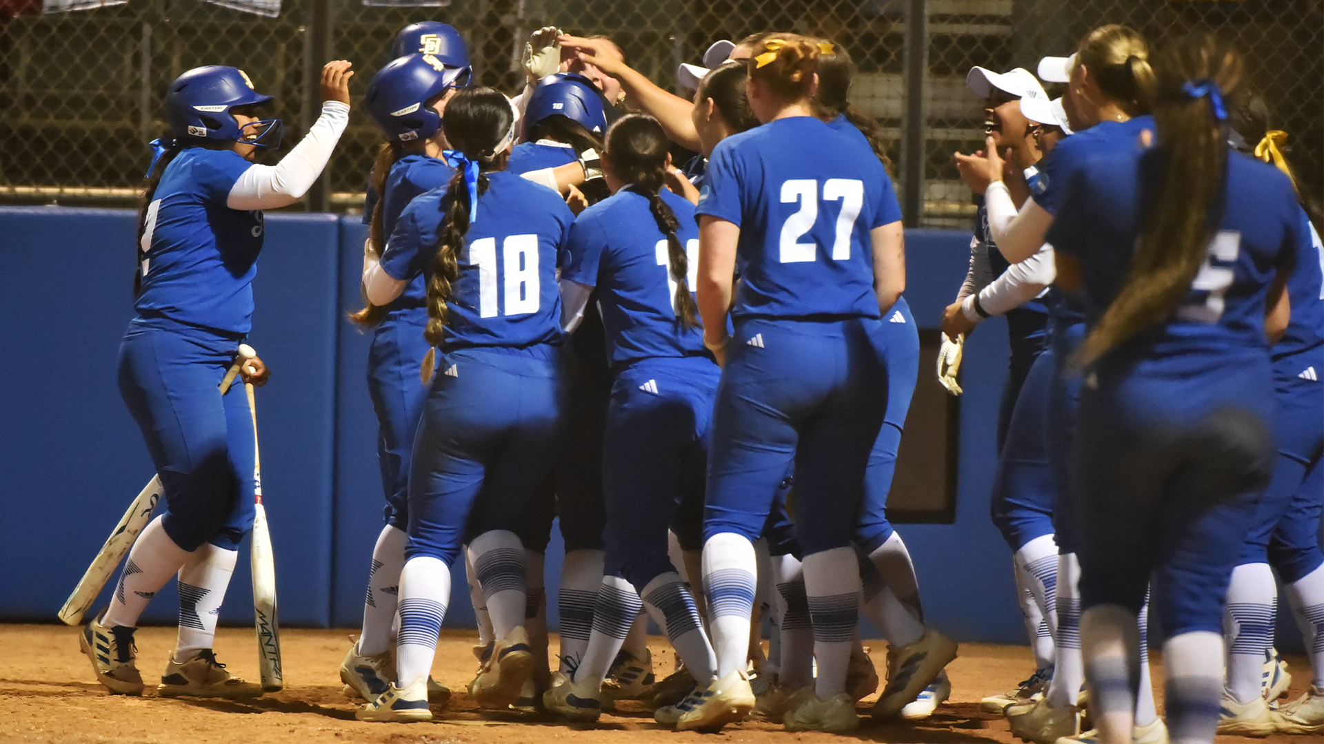 elicia home run celebration