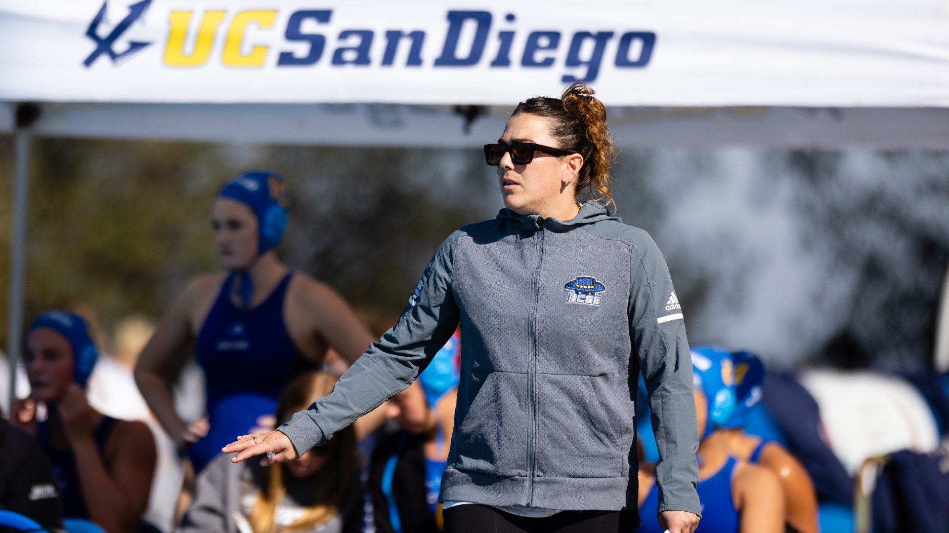 Myall coaching at 2025 Triton Invite