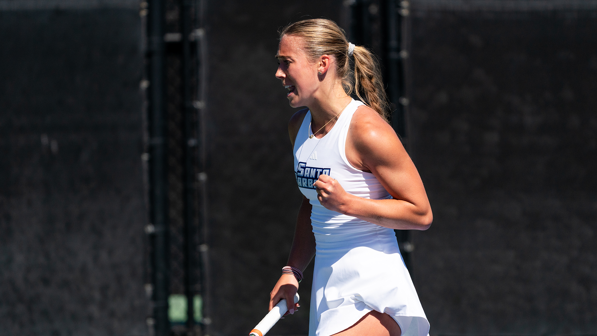 raph celebrating after point