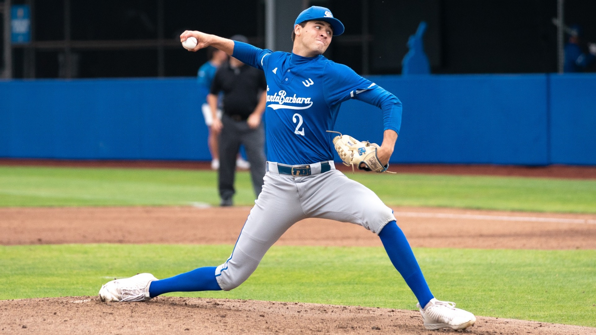 Flora pitching during Fall Ball