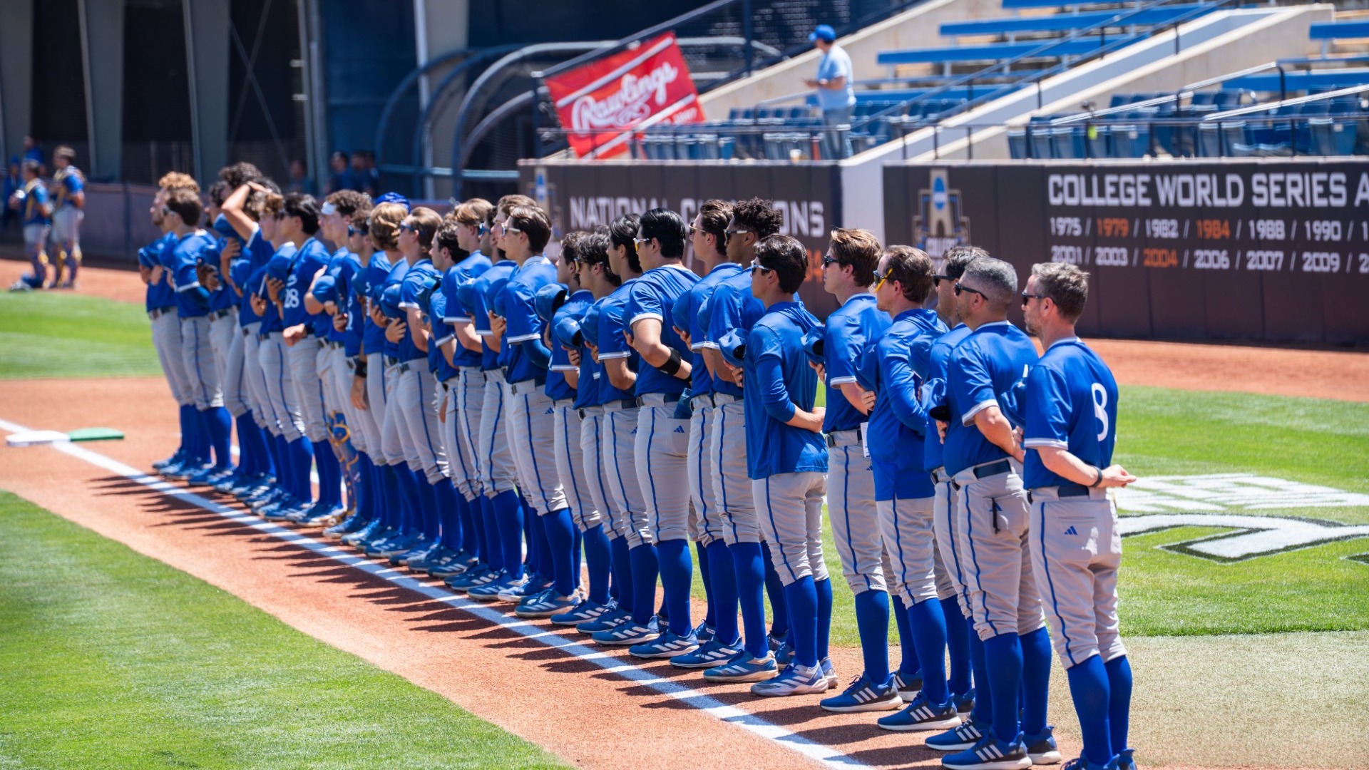 Team lineup before 2025 Big West play-in game