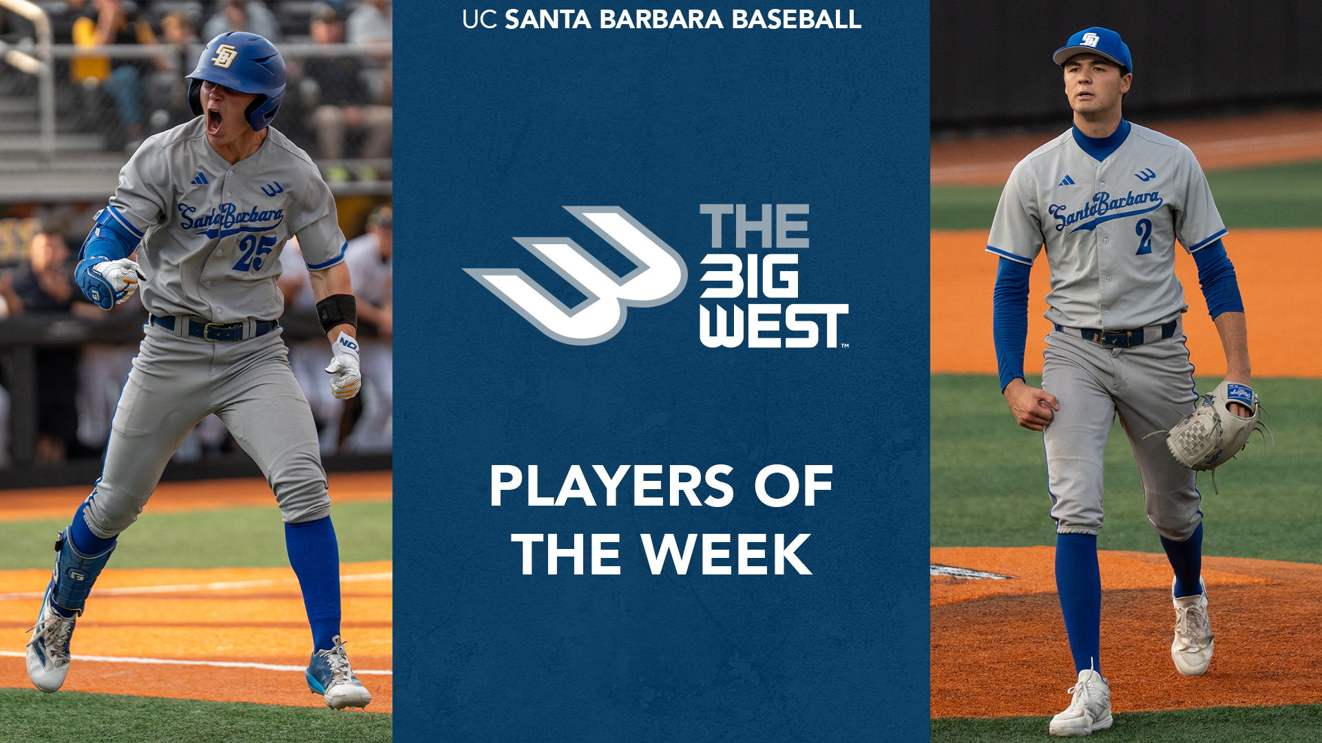 UC Santa Barbara Baseball Big West Players of the Week Cade Goldstein and Jackson Flora