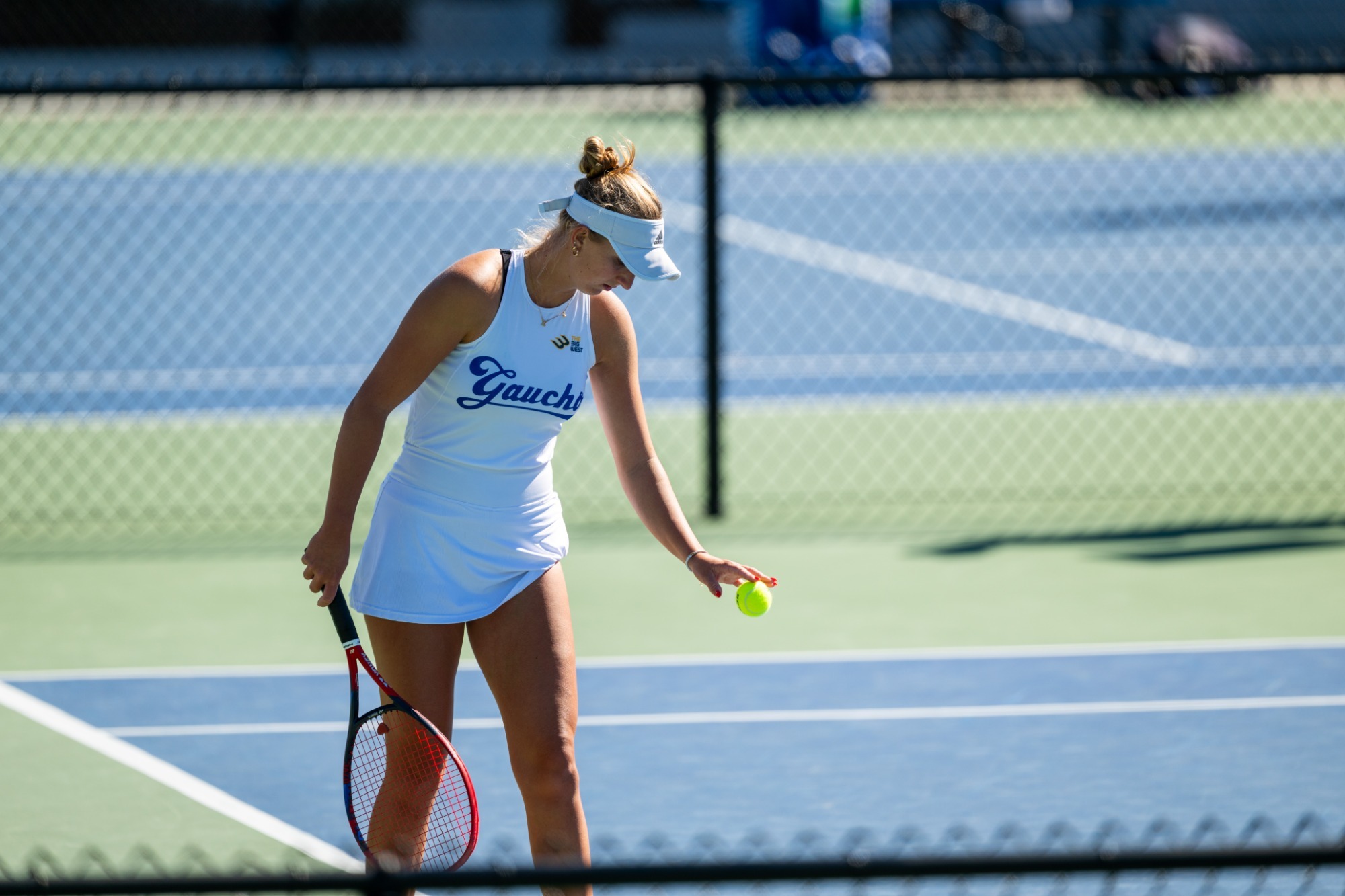 Lily Pradkin serving vs TCU