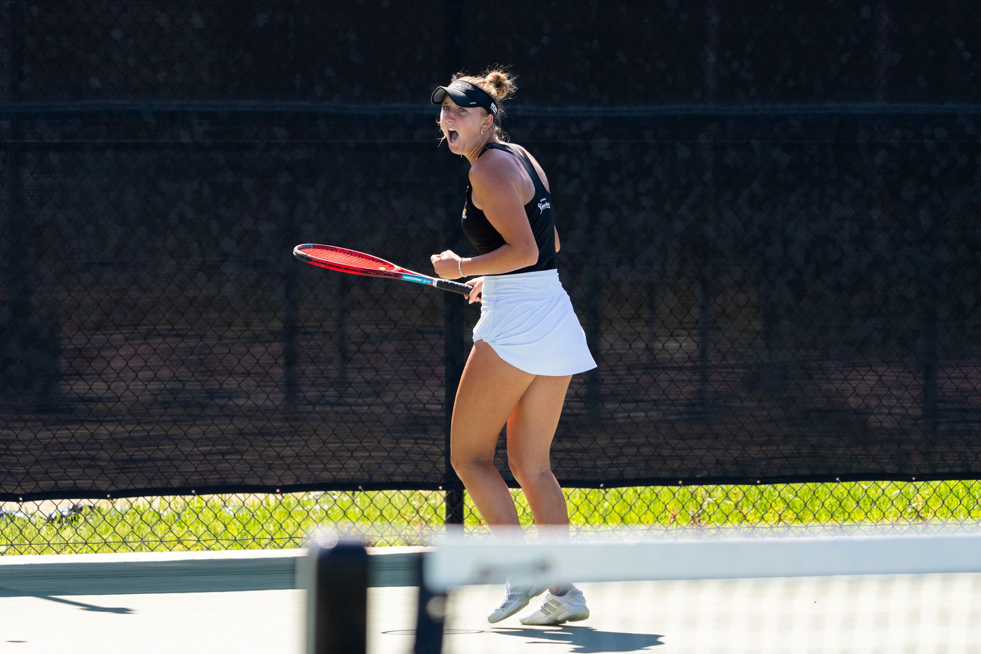 Lily Pradkin celebrating vs Cal