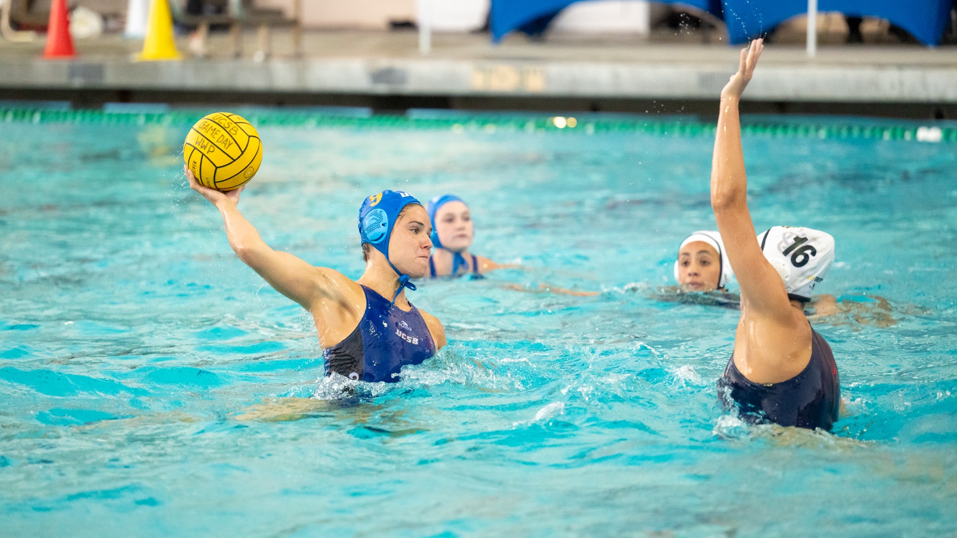 Isabel Valaika faces down a UC Irvine defender