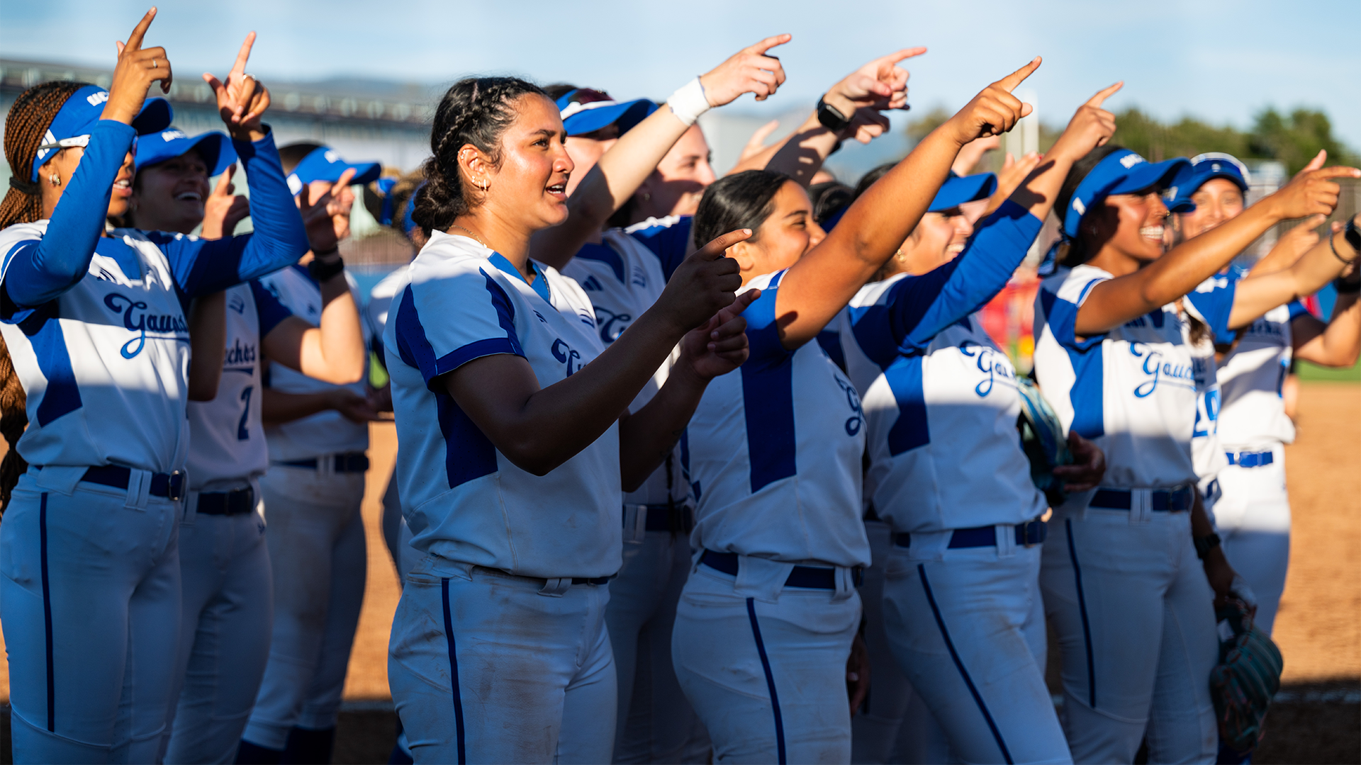 celebration after beating iowa state