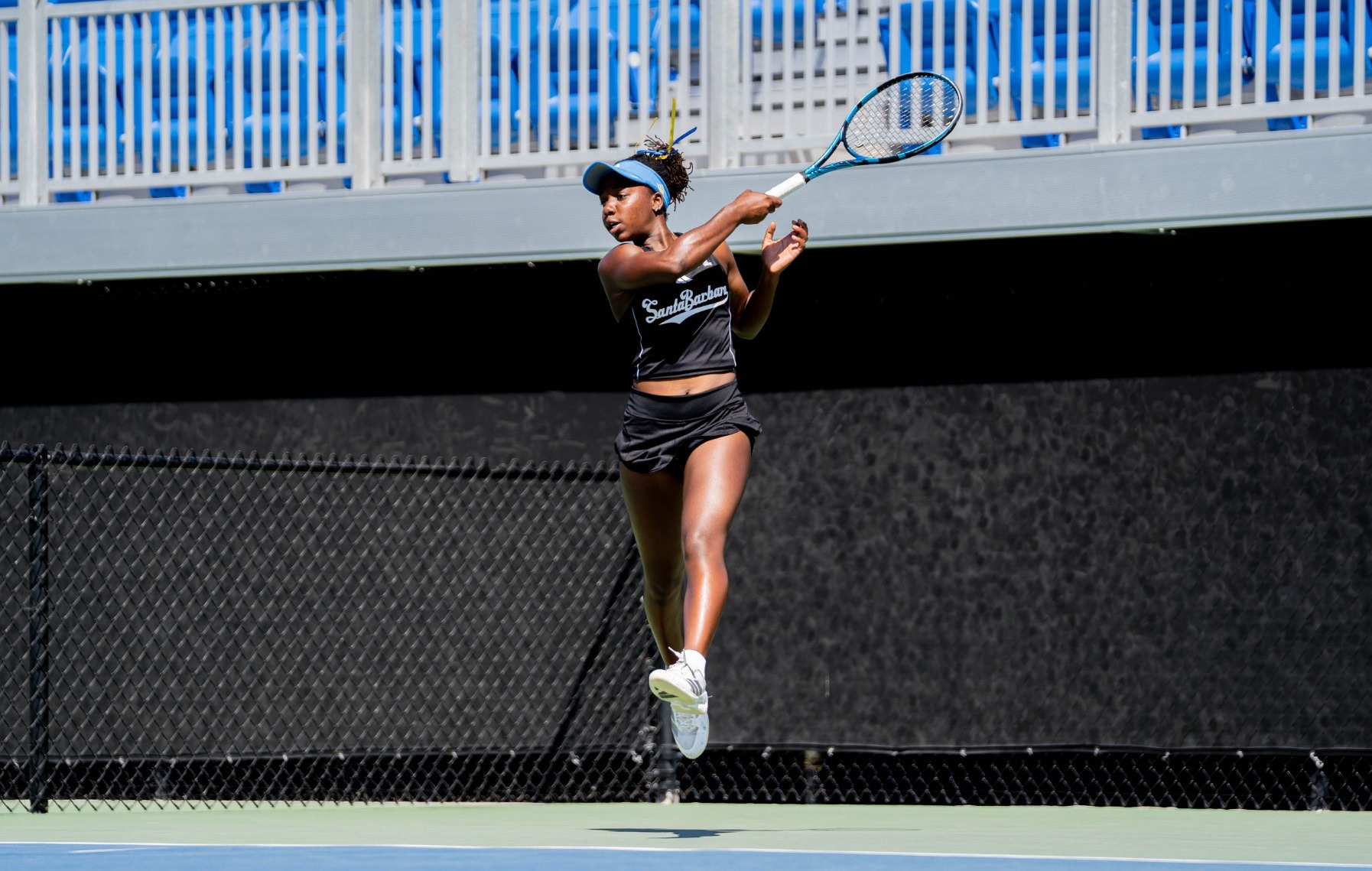 Ekua Youri hits a forehead midair vs Hawai'i