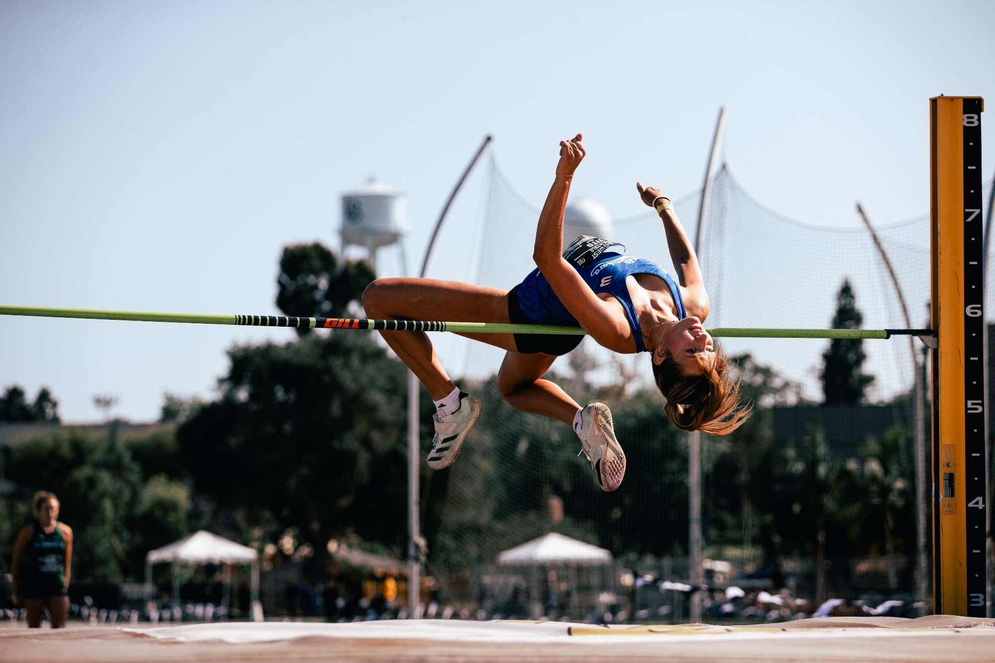 Ally Tito High jumping at Big West