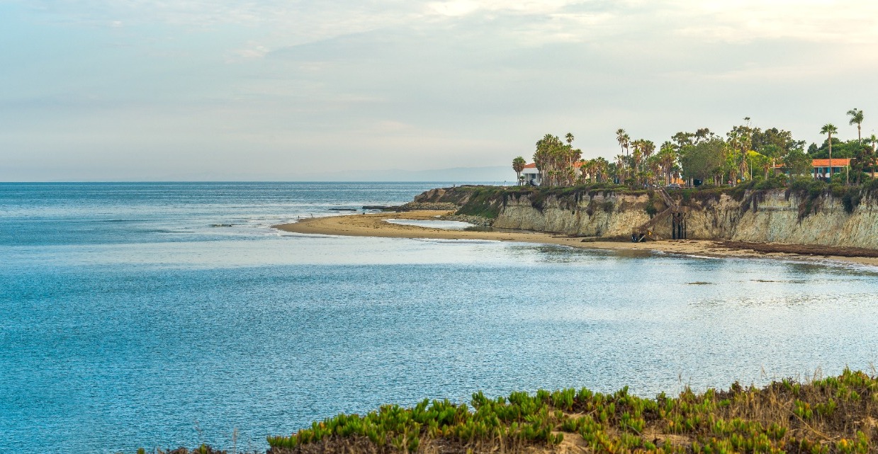 A wide shot of Campus Point from the South. 
