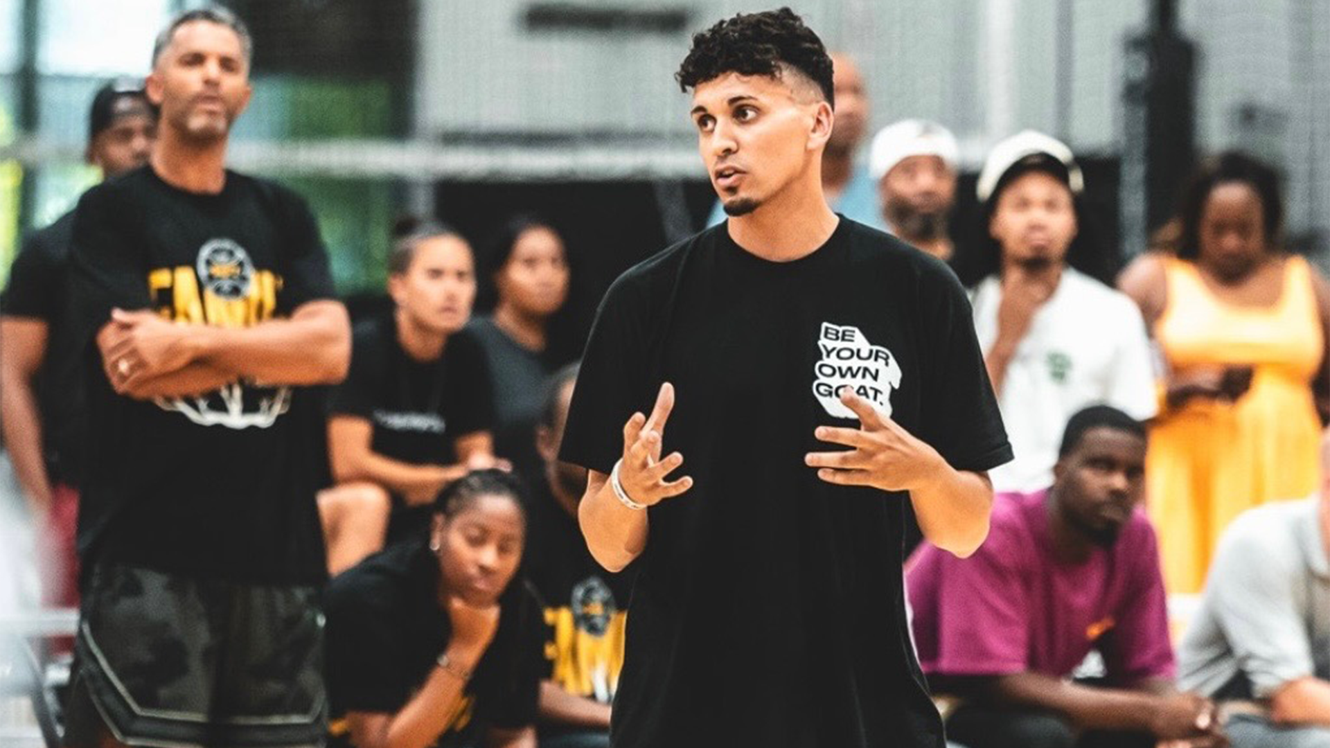 Kalen Eddings teaches to a class