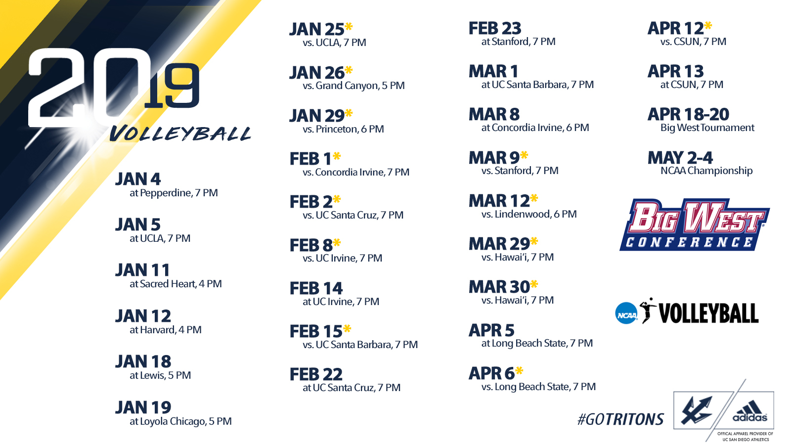 UC San Diego Begins Second Season as Big West Member in Less than a