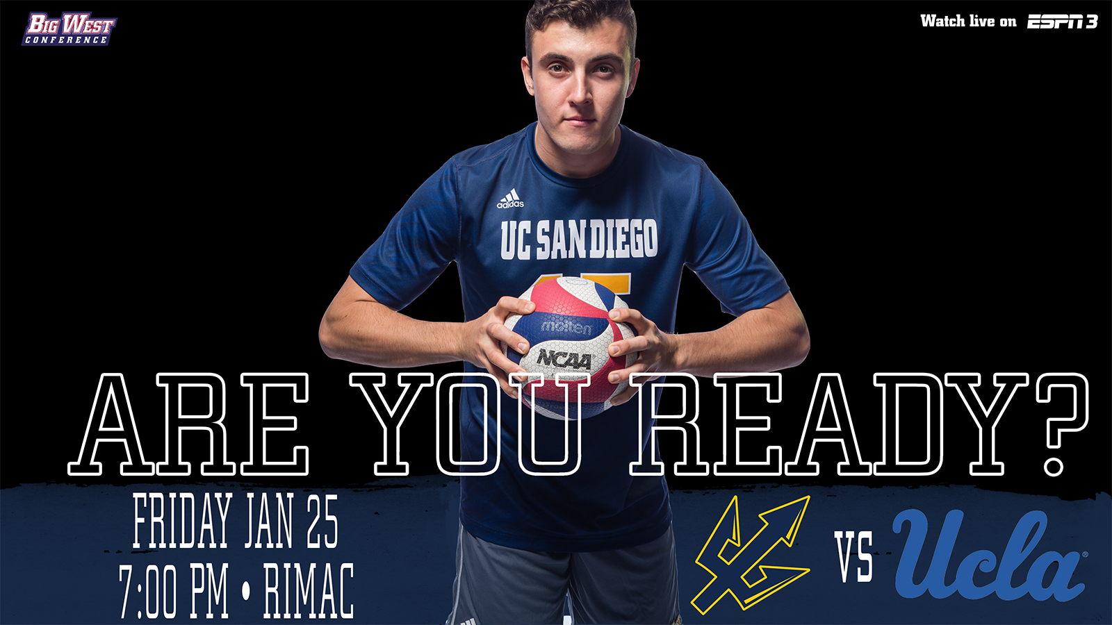 Tritons Open Home Season Friday on ESPN3 vs. No. 7 UCLA UC San Diego