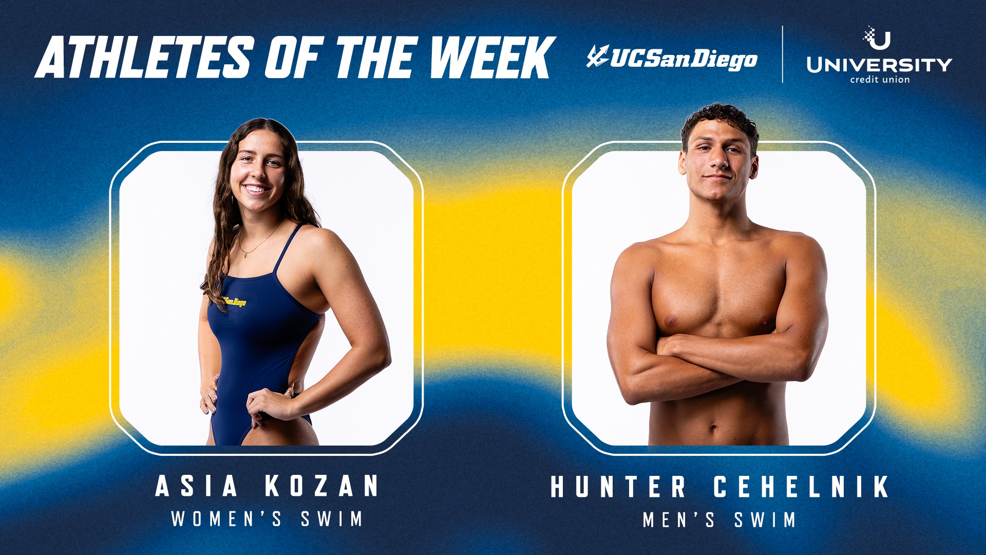 UCU Athletes of the Week for Nov 24. are Kozan and Cehelnik