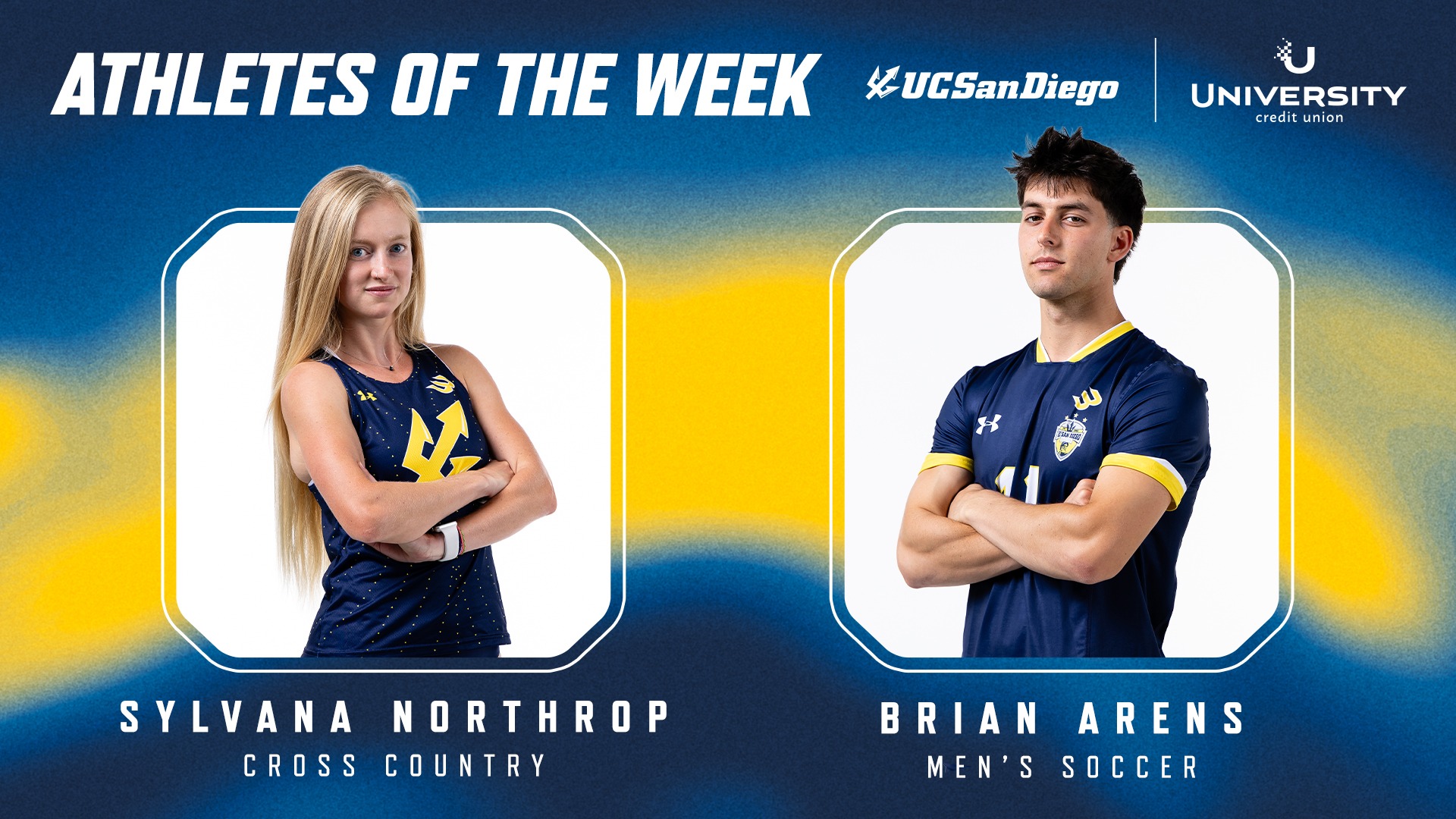UCU Athletes of the Week for Nov. 3 are Northrop and Arens 