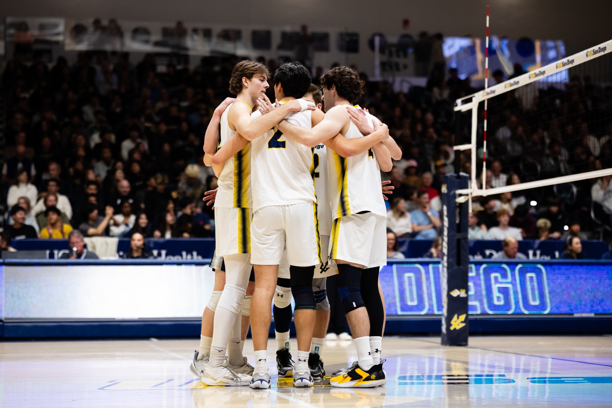 23 January 2026: UC San Diego men’s volleyball hosts UCLA Friday night at LionTree Arena. (Credit: Derrick Tuskan/UC San Diego)